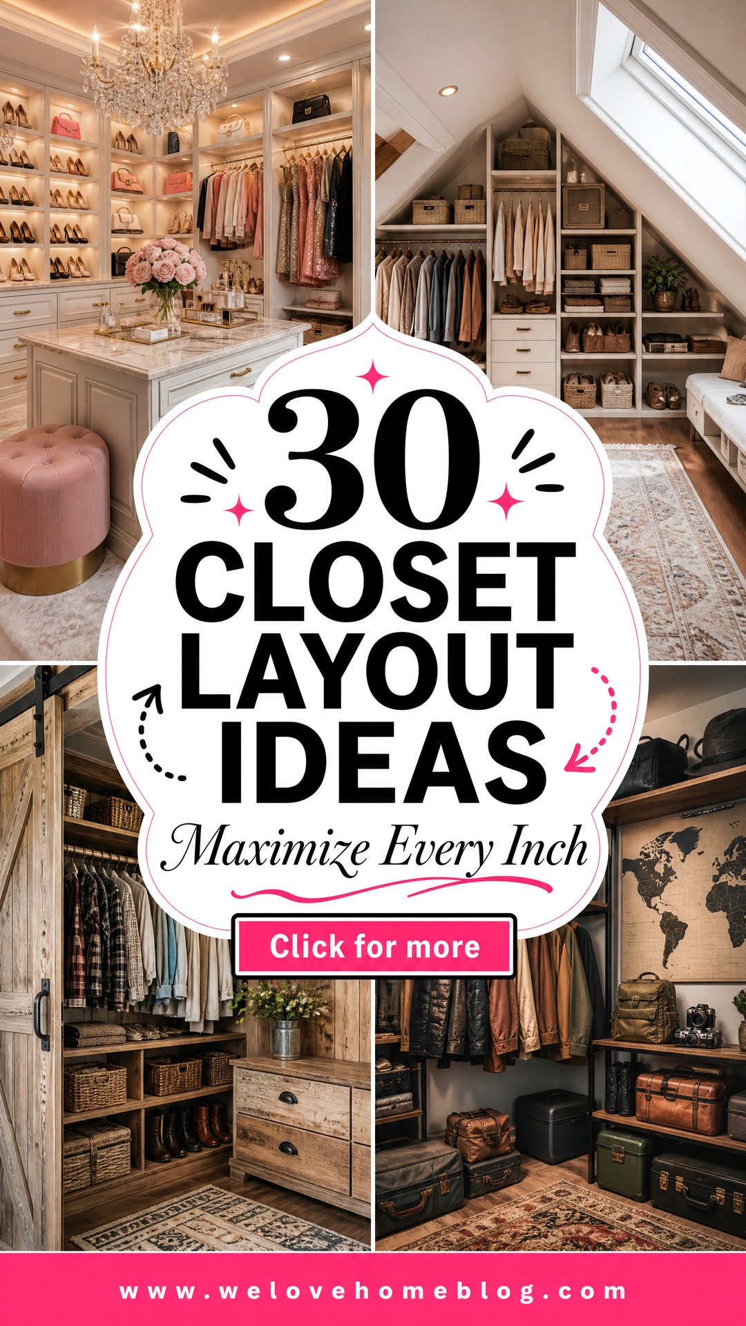 30 Closet Layout Ideas to Maximize Your Storage Space - 30 Closet Layout Ideas to Maximize Your Storage Space