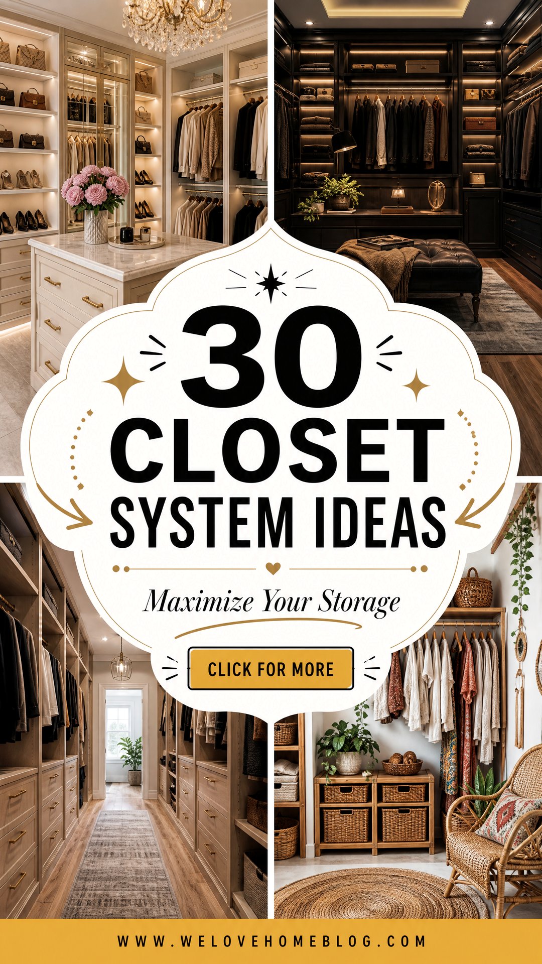 30 Closet System Ideas to Maximize Your Storage - 30 Closet System Ideas to Maximize Your Storage