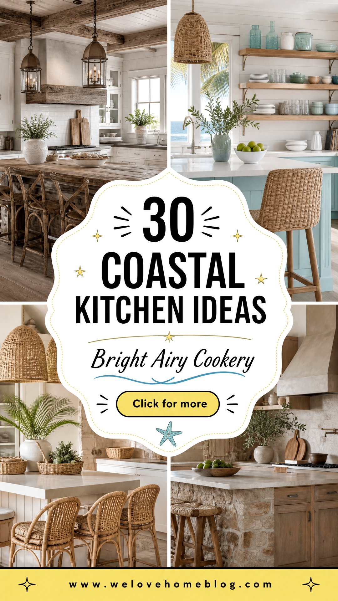 30 Coastal Kitchen Ideas for a Bright Airy Cookery - 30 Coastal Kitchen Ideas for a Bright Airy Cookery