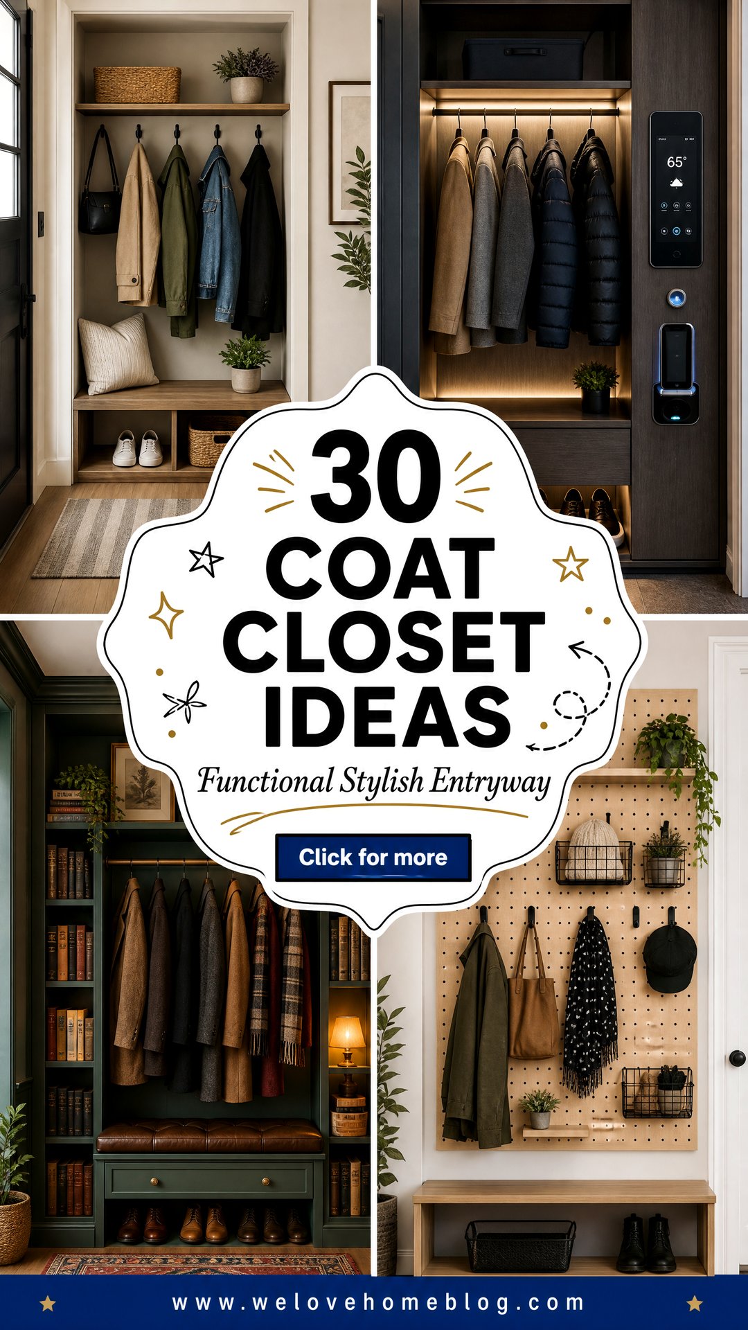 30 Coat Closet Ideas for a More Functional Entryway - 30 Coat Closet Ideas for a More Functional Entryway