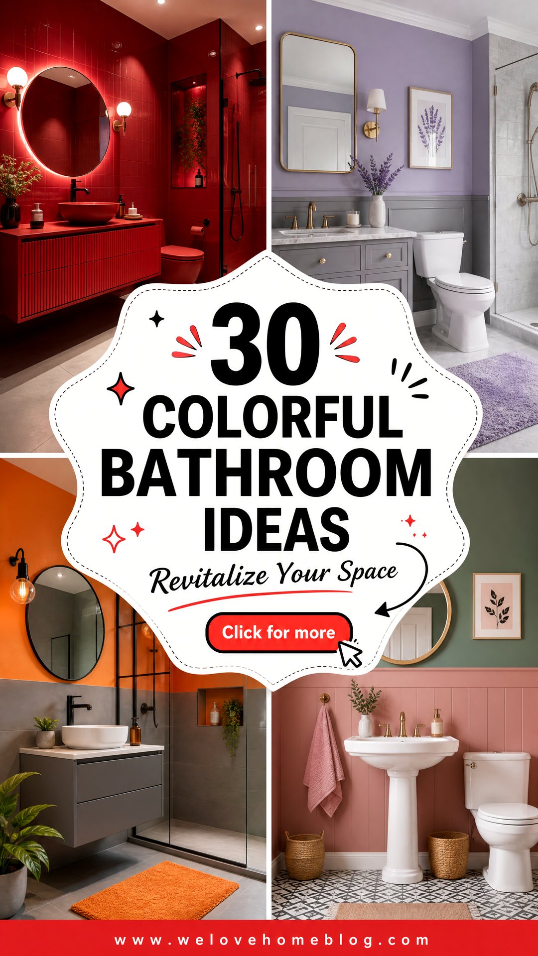30 Colorful Bathroom Ideas to Revitalize Your Space - 30 Colorful Bathroom Ideas to Revitalize Your Space