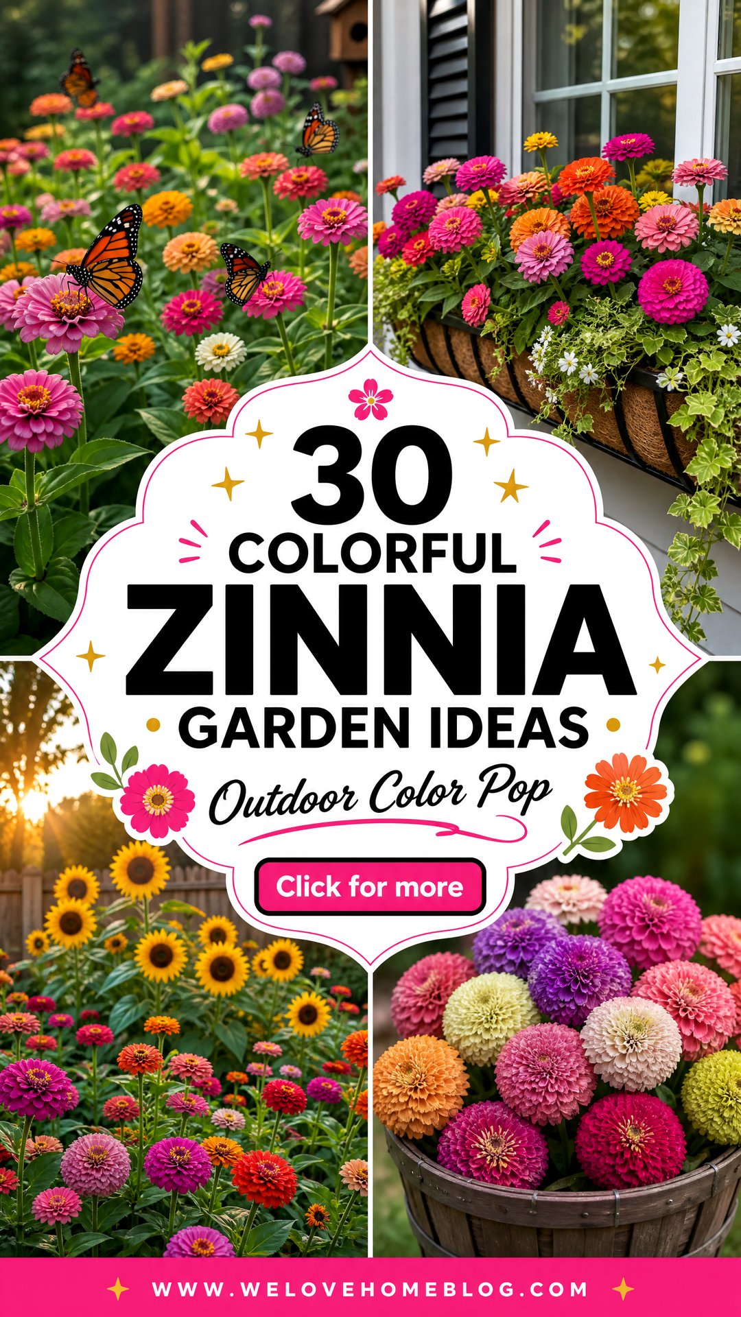 30 Colorful Zinnia Garden Ideas for Your Outdoor Space - 30 Colorful Zinnia Garden Ideas for Your Outdoor Space