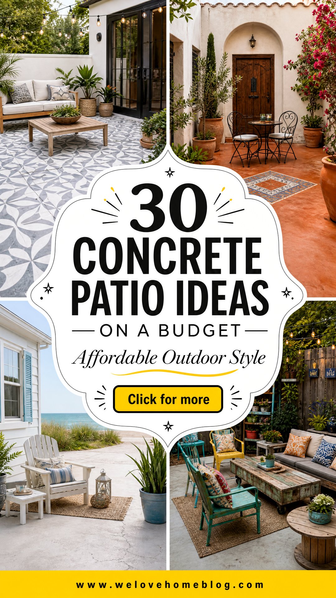 30 Concrete Patio Ideas on a Budget for Your Home - 30 Concrete Patio Ideas on a Budget for Your Home