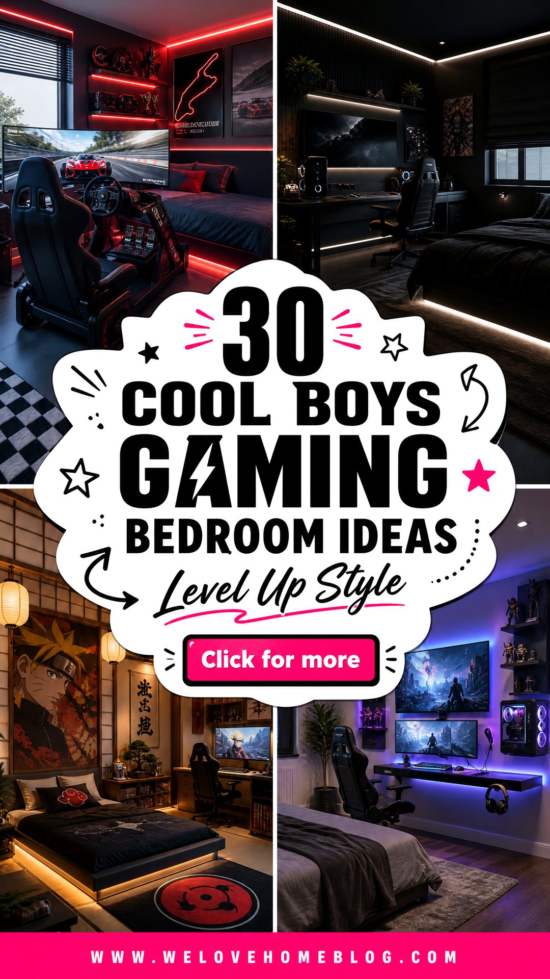 30 Cool Boys Gaming Bedroom Ideas to Try Now - 30 Cool Boys Gaming Bedroom Ideas to Try Now