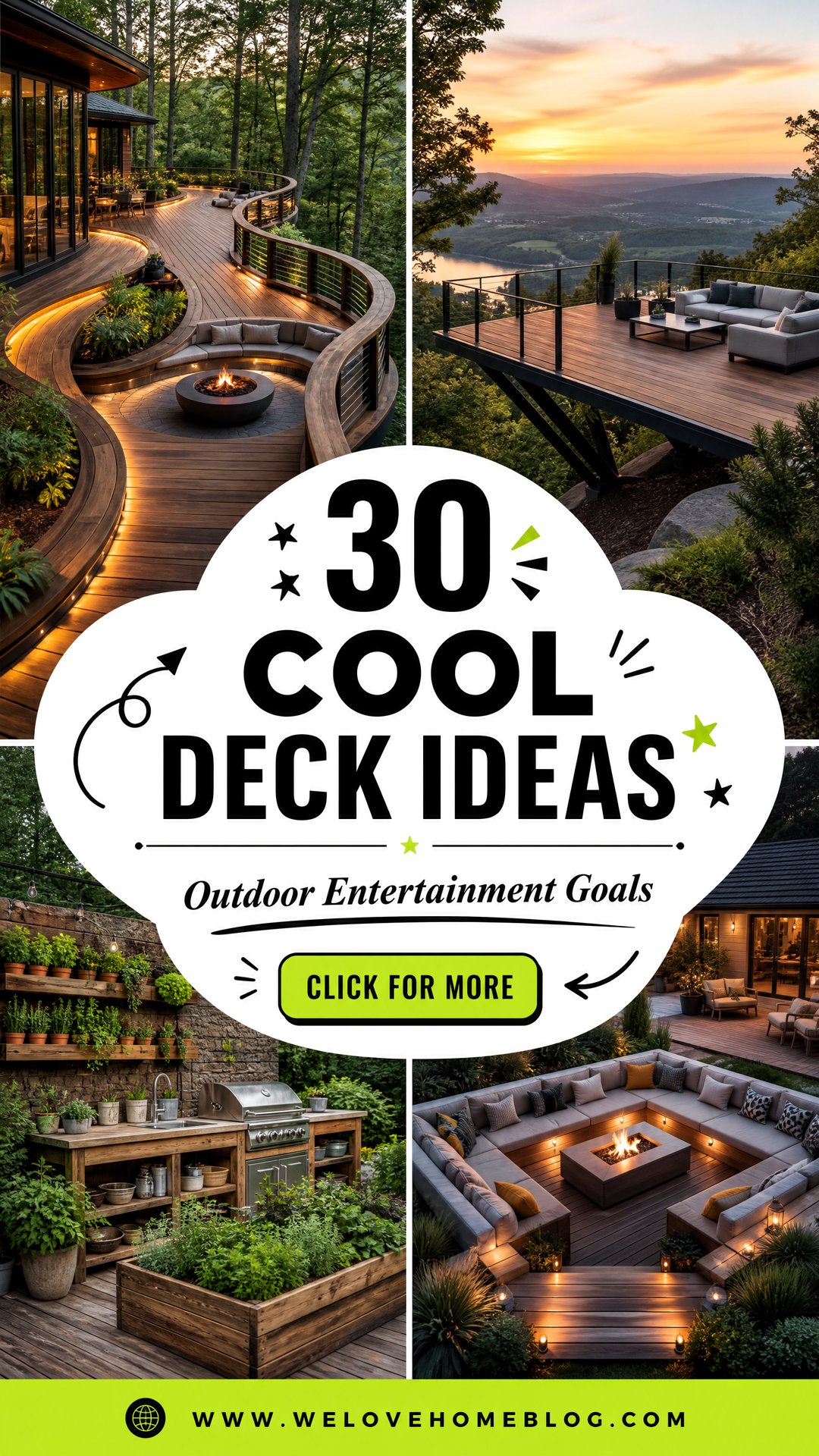 30 Cool Deck Ideas for Outdoor Entertainment - 30 Cool Deck Ideas for Outdoor Entertainment