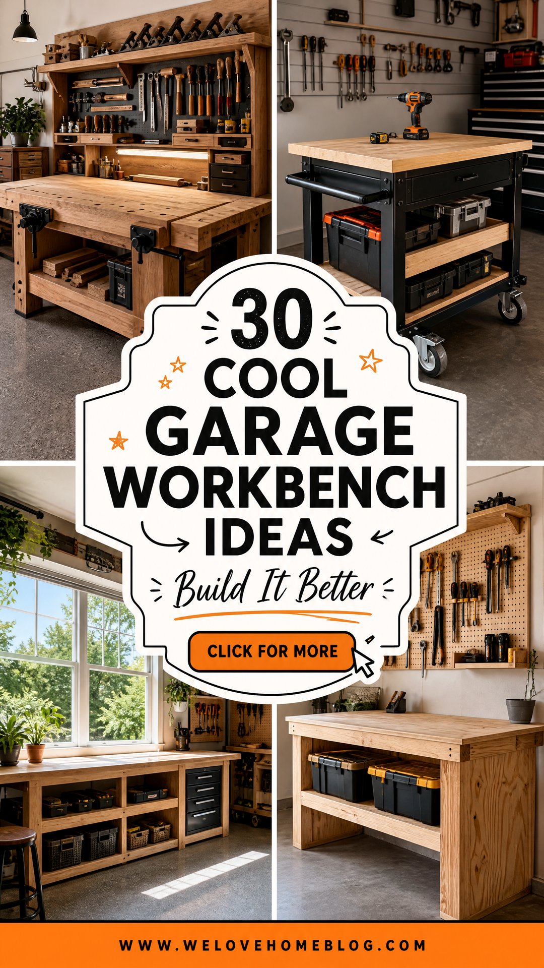 30 Cool Garage Workbench Ideas for Any Project - 30 Cool Garage Workbench Ideas for Any Project