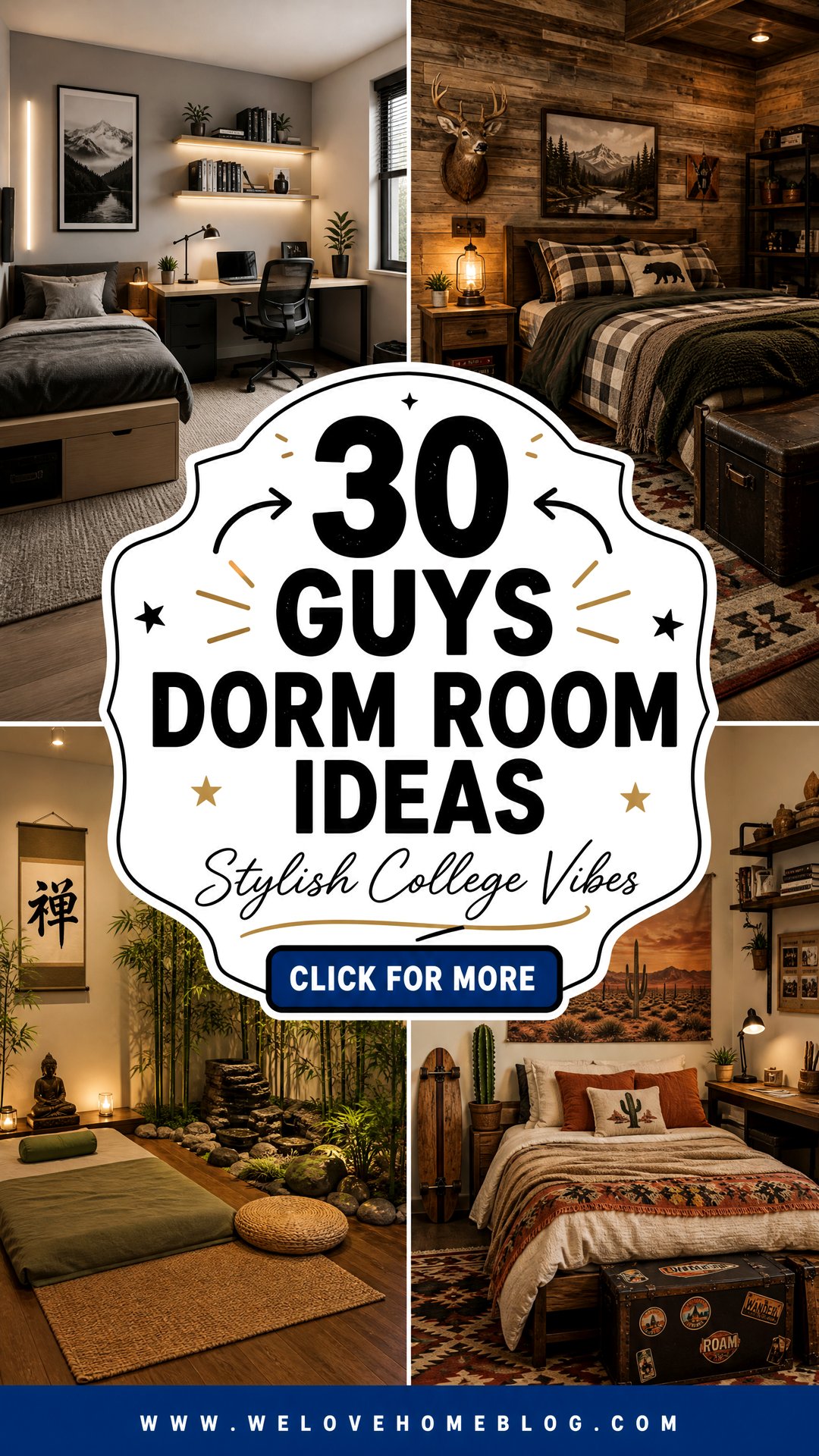 30 Cool Guys Dorm Room Ideas for a Stylish College Space - 30 Cool Guys Dorm Room Ideas for a Stylish College Space