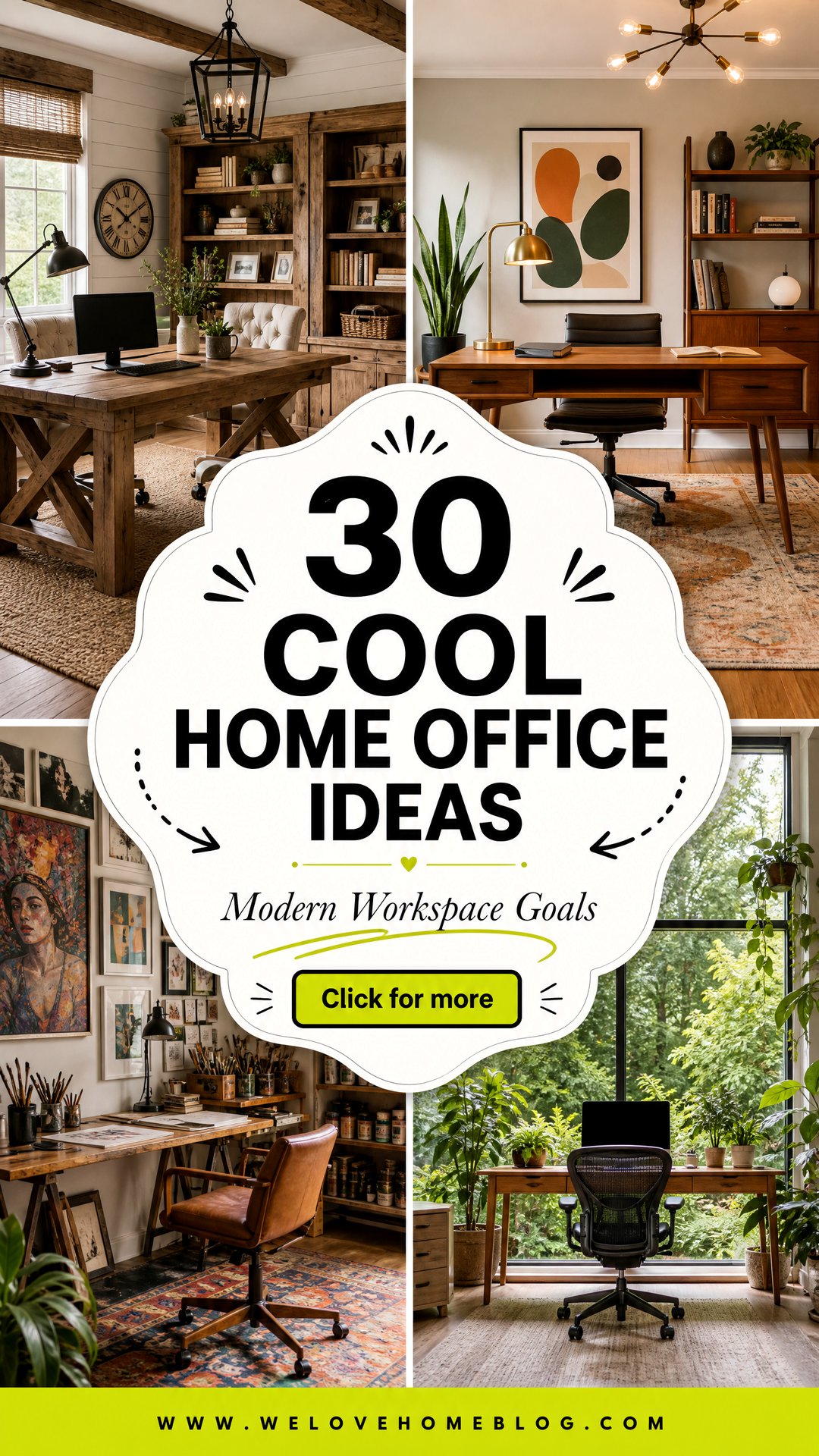 30 Cool Home Office Ideas for a Modern Workspace - 30 Cool Home Office Ideas for a Modern Workspace