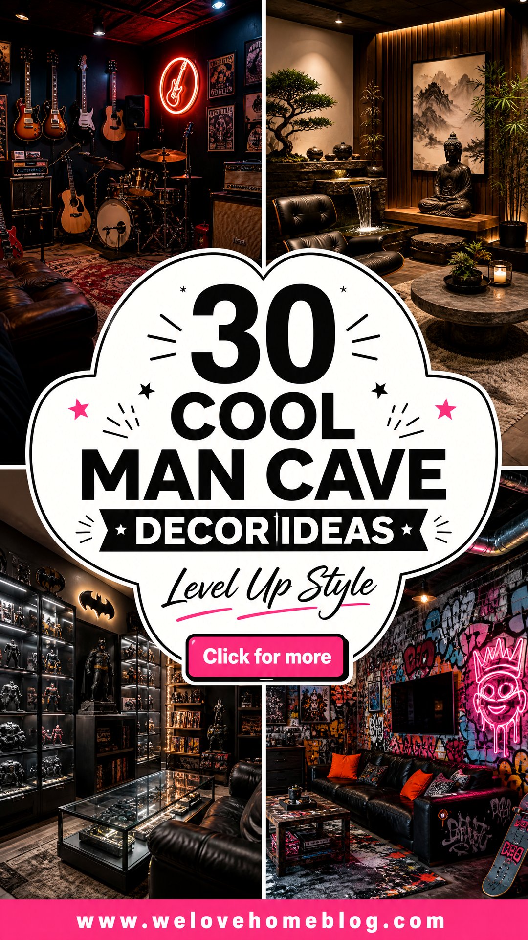 30 Cool Man Cave Decor Ideas to Level Up Your Space - 30 Cool Man Cave Decor Ideas to Level Up Your Space