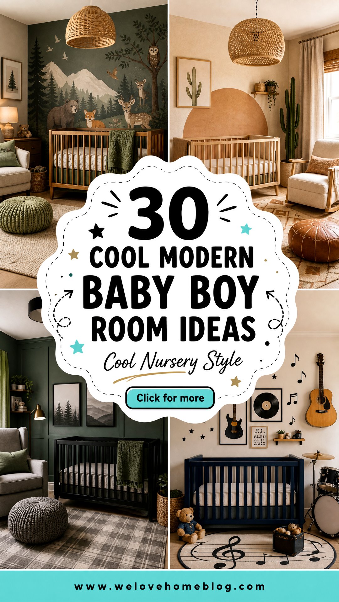 30 Cool Modern Baby Boy Room Ideas for a Nursery - 30 Cool Modern Baby Boy Room Ideas for a Nursery