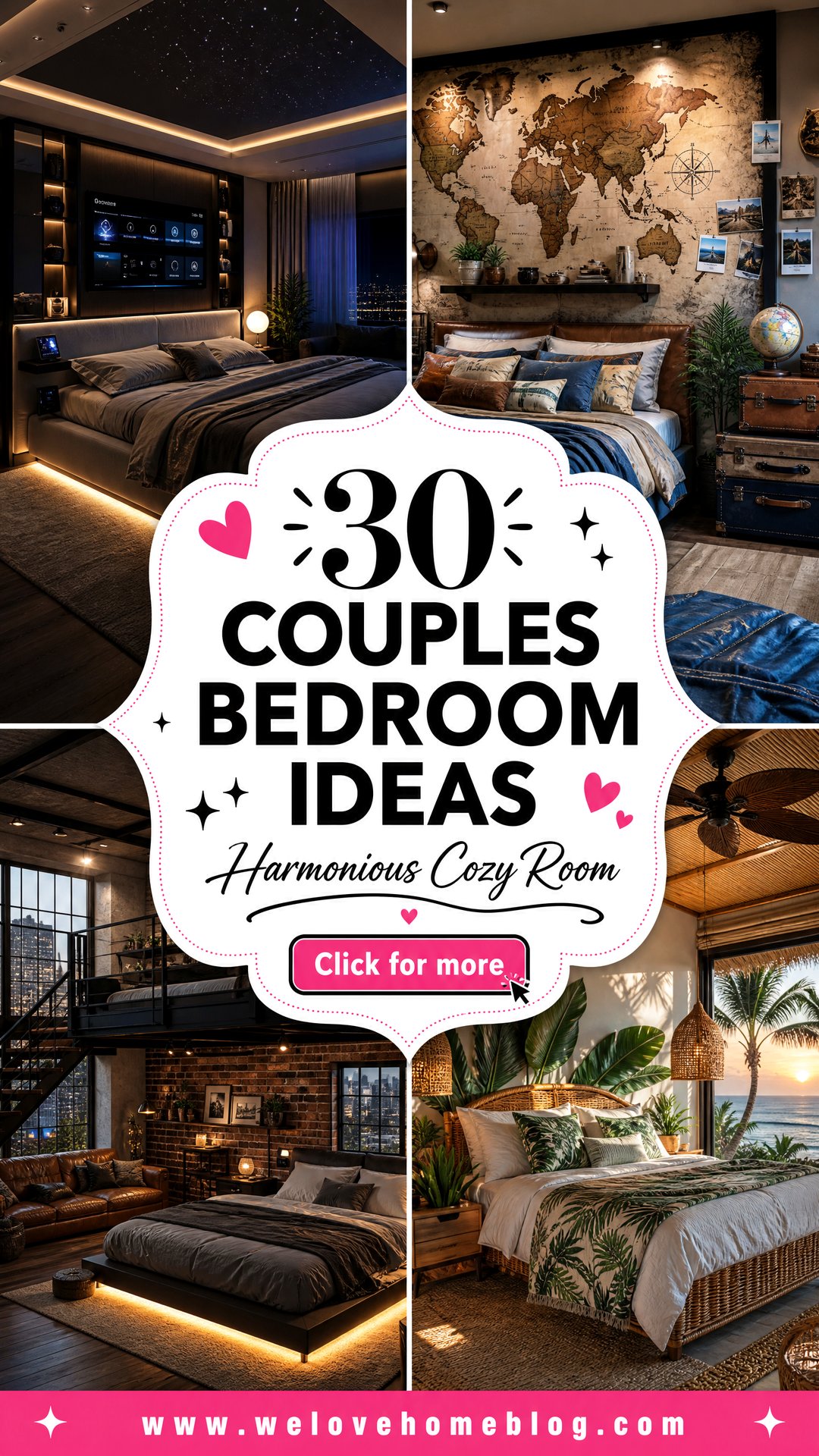 30 Couples Bedroom Ideas for a Harmonious and Cozy Room - 30 Couples Bedroom Ideas for a Harmonious and Cozy Room