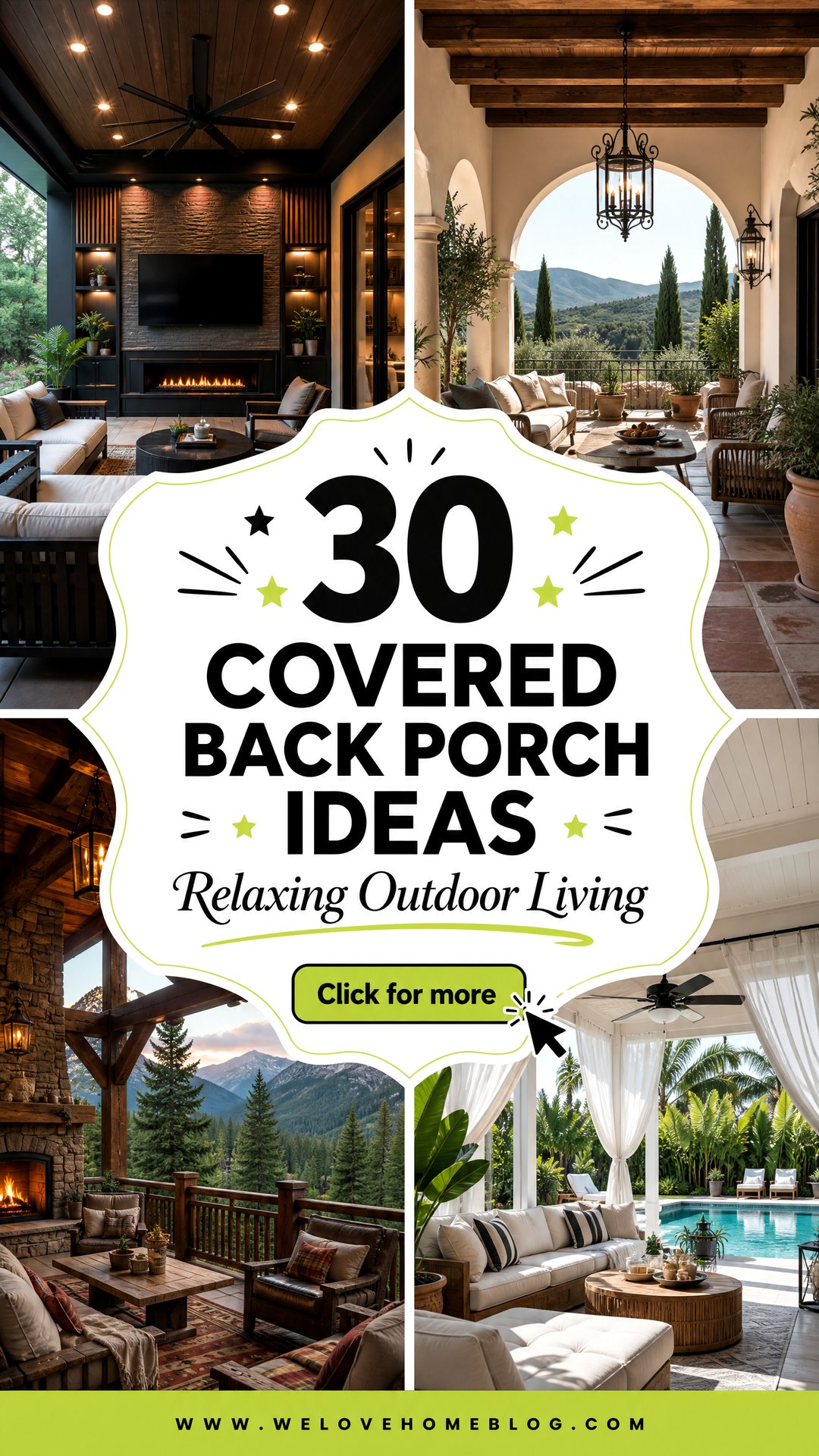 30 Covered Back Porch Ideas for Relaxing Outdoor Living - 30 Covered Back Porch Ideas for Relaxing Outdoor Living