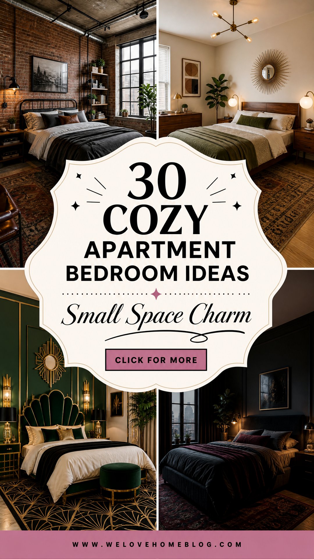 30 Cozy Apartment Bedroom Ideas for Small Spaces - 30 Cozy Apartment Bedroom Ideas for Small Spaces