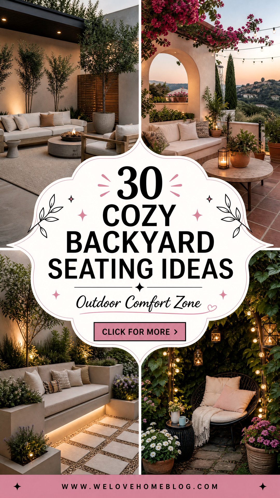 30 Cozy Backyard Seating Ideas for Outdoor Comfort - 30 Cozy Backyard Seating Ideas for Outdoor Comfort
