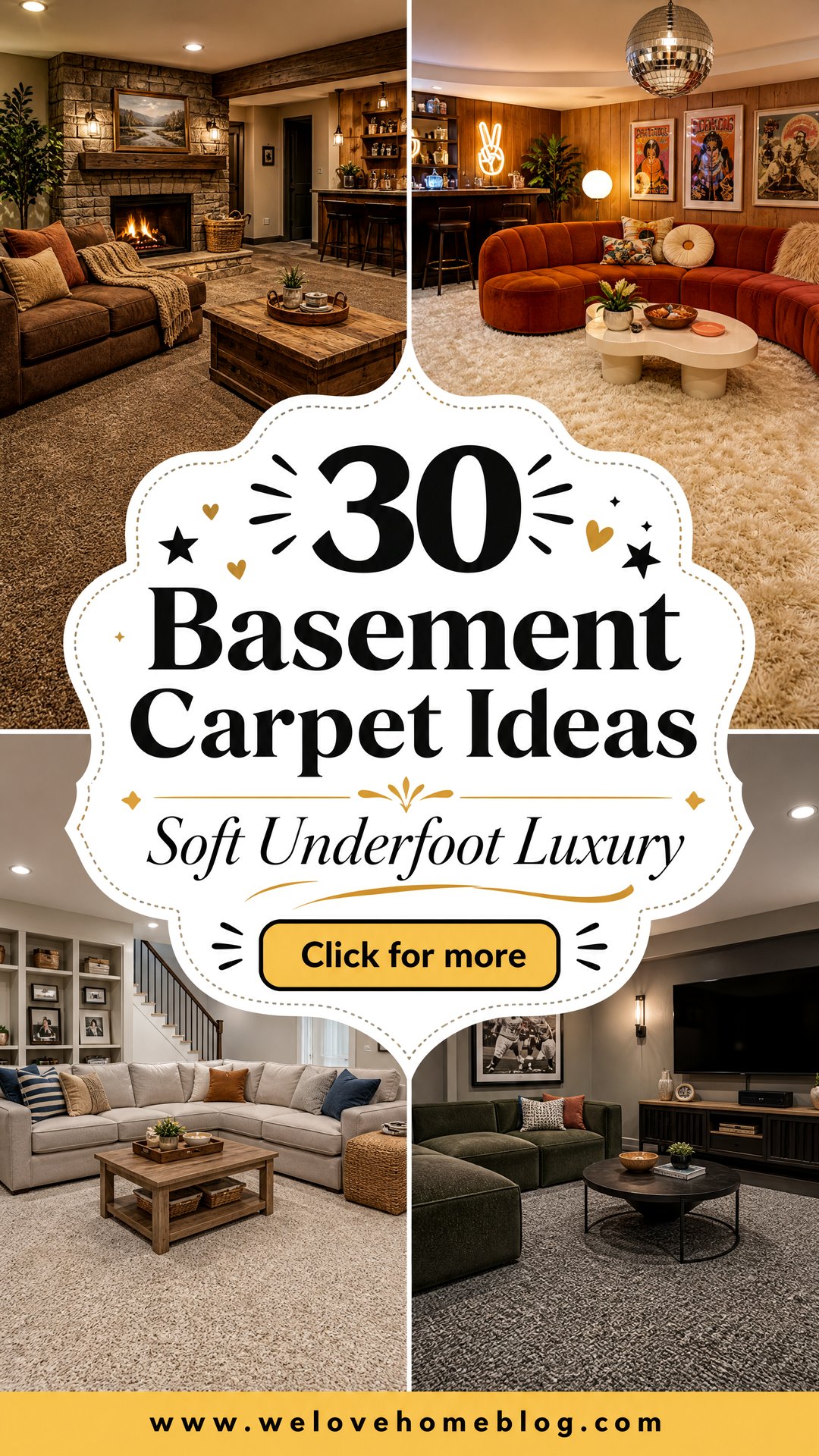 30 Cozy Basement Carpet Ideas for Warmth and Comfort - 30 Cozy Basement Carpet Ideas for Warmth and Comfort