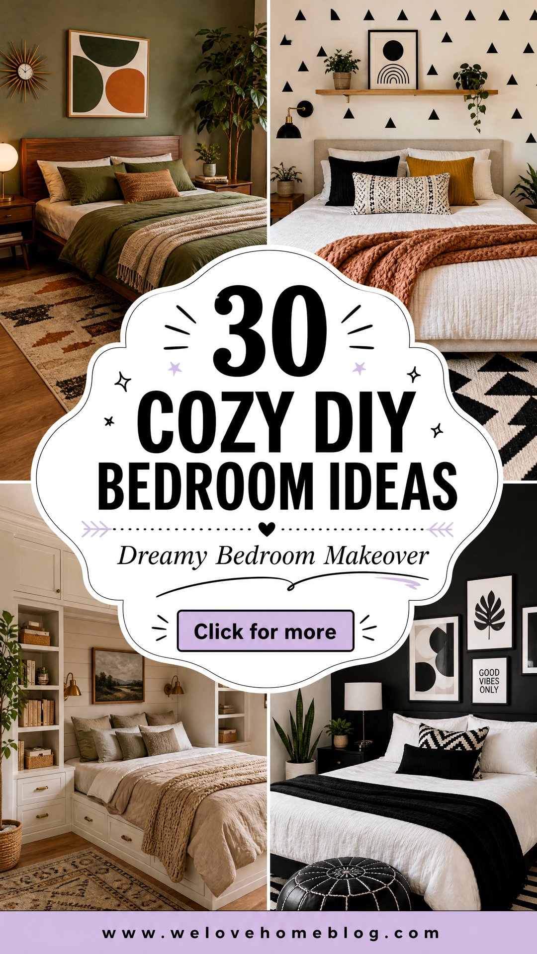 30 Cozy DIY Bedroom Ideas for a Complete Makeover - 30 Cozy DIY Bedroom Ideas for a Complete Makeover