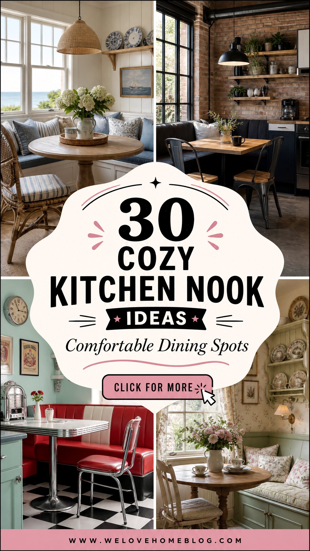30 Cozy Kitchen Nook Ideas for Comfortable Dining - 30 Cozy Kitchen Nook Ideas for Comfortable Dining