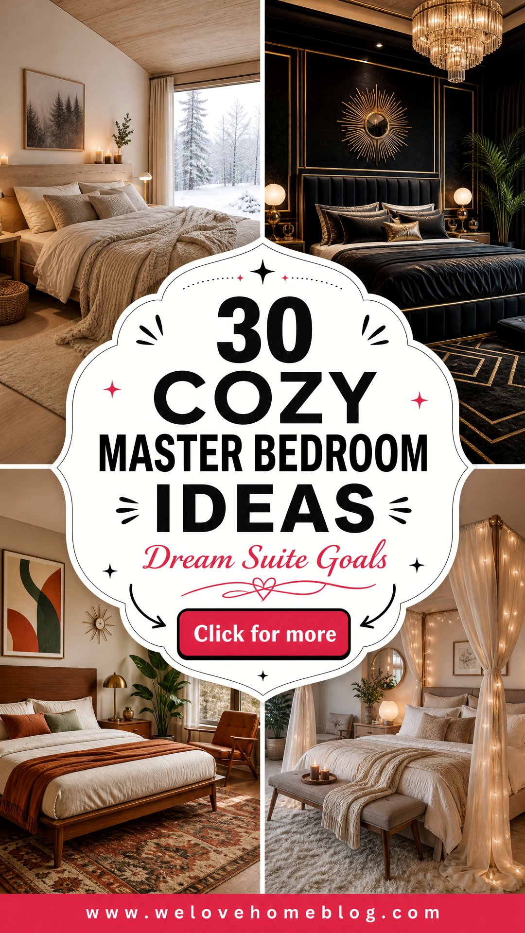 30 Cozy Master Bedroom Ideas for Your Dream Suite - 30 Cozy Master Bedroom Ideas for Your Dream Suite