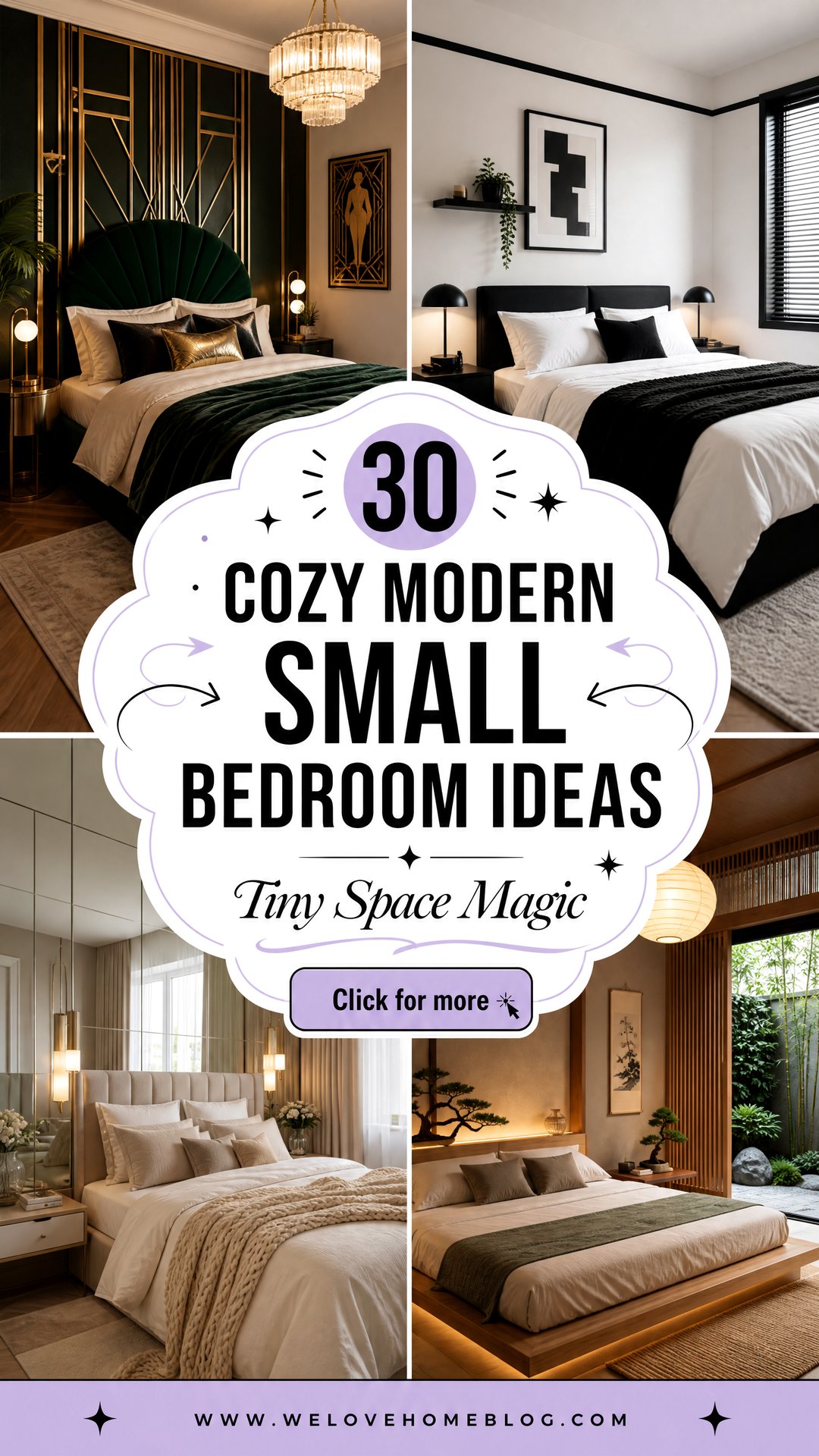 30 Cozy Modern Small Bedroom Ideas for Tiny Spaces - 30 Cozy Modern Small Bedroom Ideas for Tiny Spaces