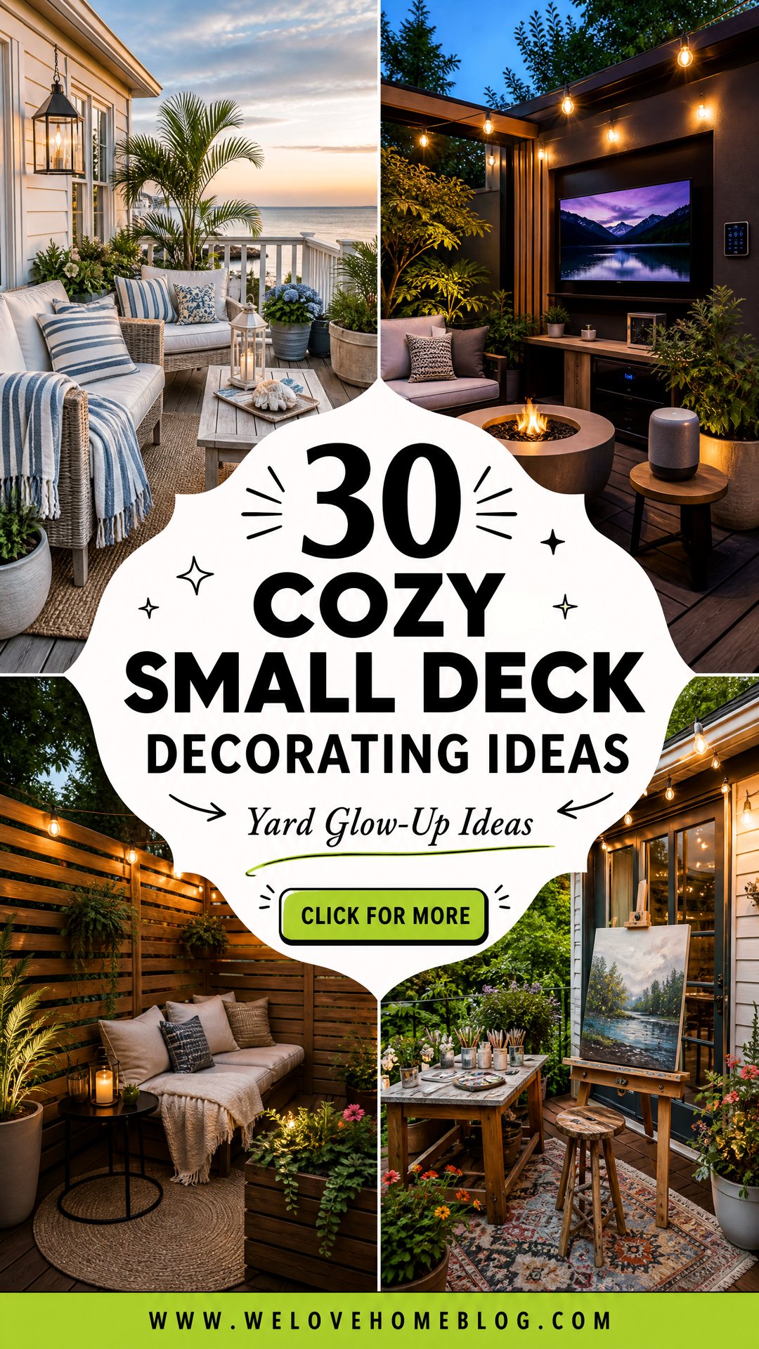 30 Cozy Small Deck Decorating Ideas for Your Yard - 30 Cozy Small Deck Decorating Ideas for Your Yard