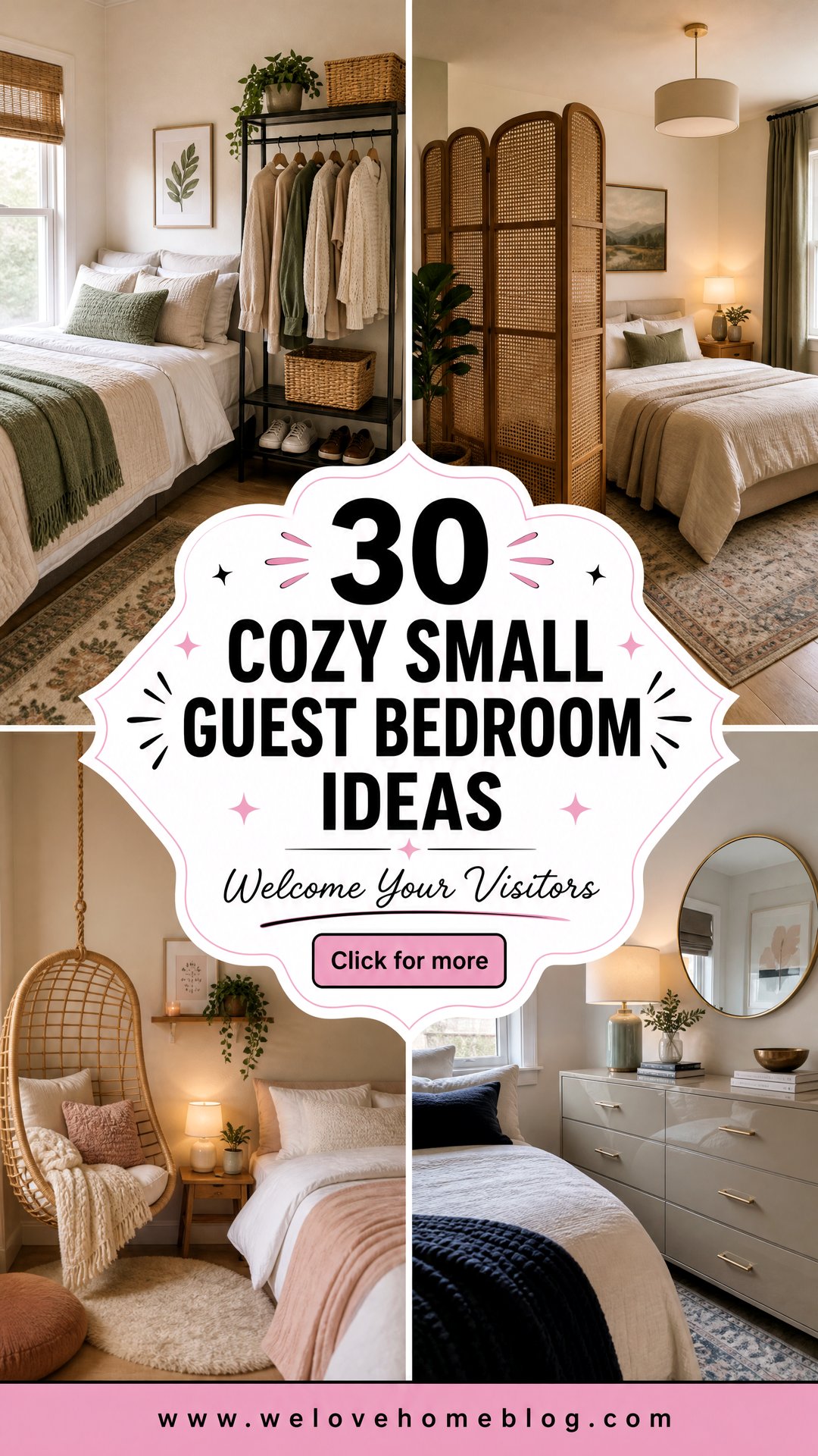 30 Cozy Small Guest Bedroom Ideas for Your Visitors - 30 Cozy Small Guest Bedroom Ideas for Your Visitors