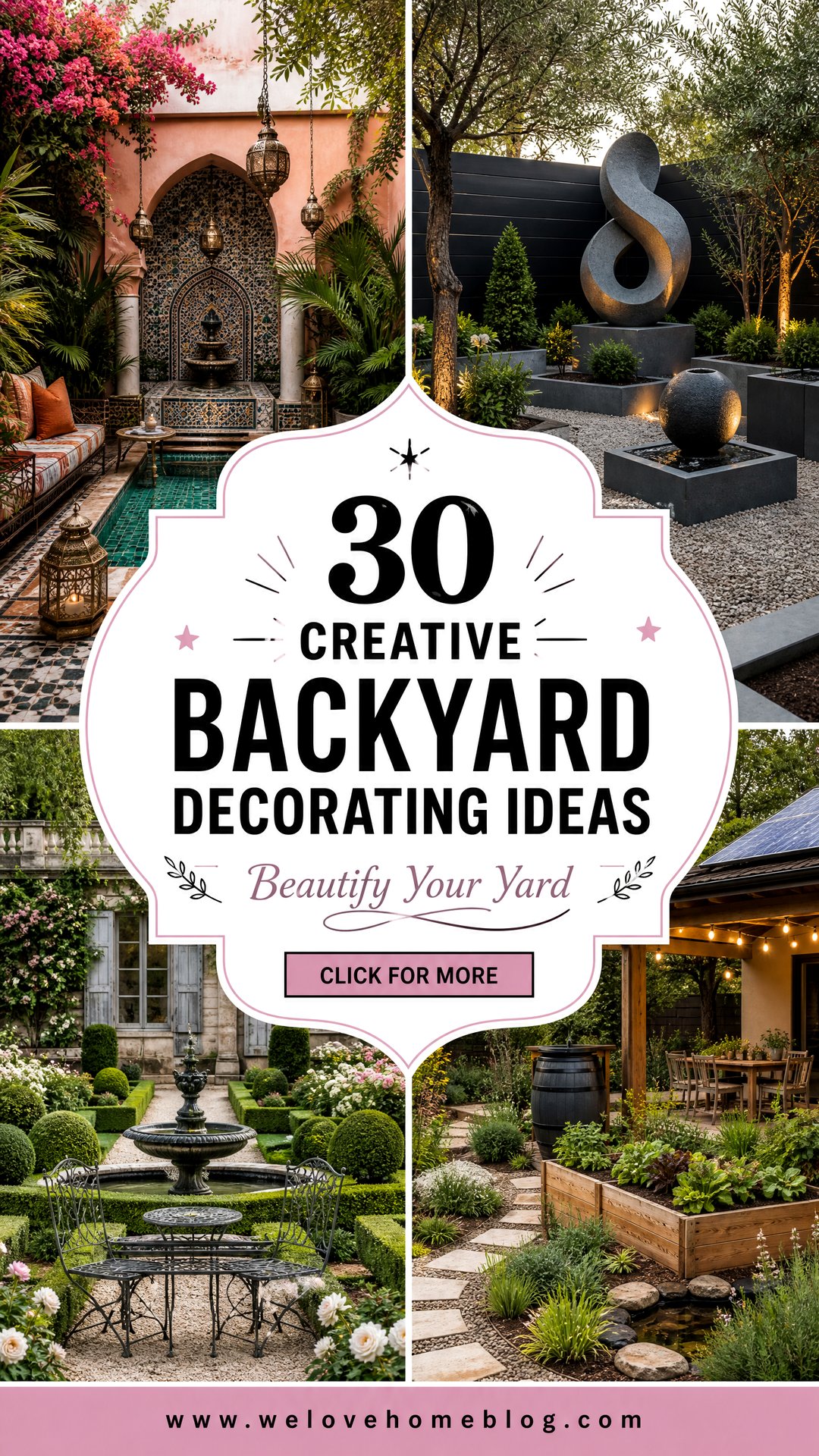 30 Creative Backyard Decorating Ideas to Beautify Your Yard - 30 Creative Backyard Decorating Ideas to Beautify Your Yard
