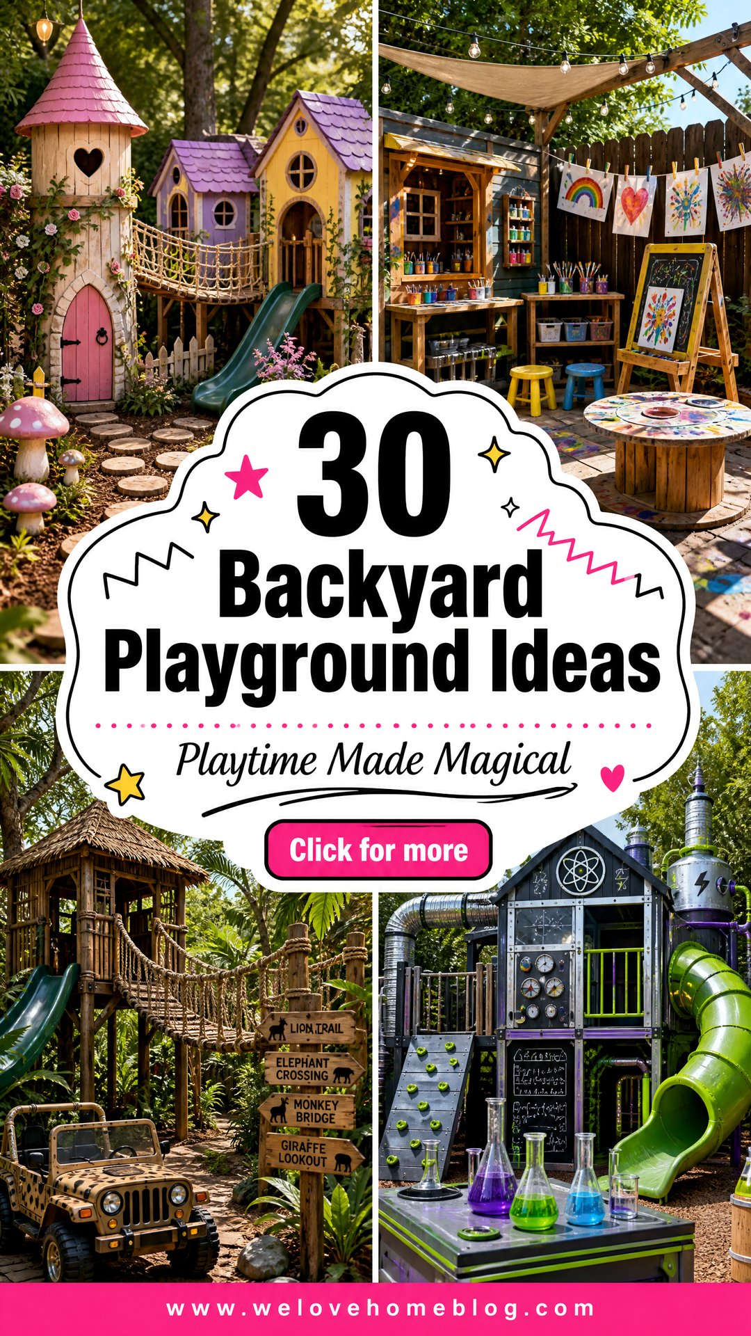 30 Creative Backyard Playground Ideas for Active Fun - 30 Creative Backyard Playground Ideas for Active Fun