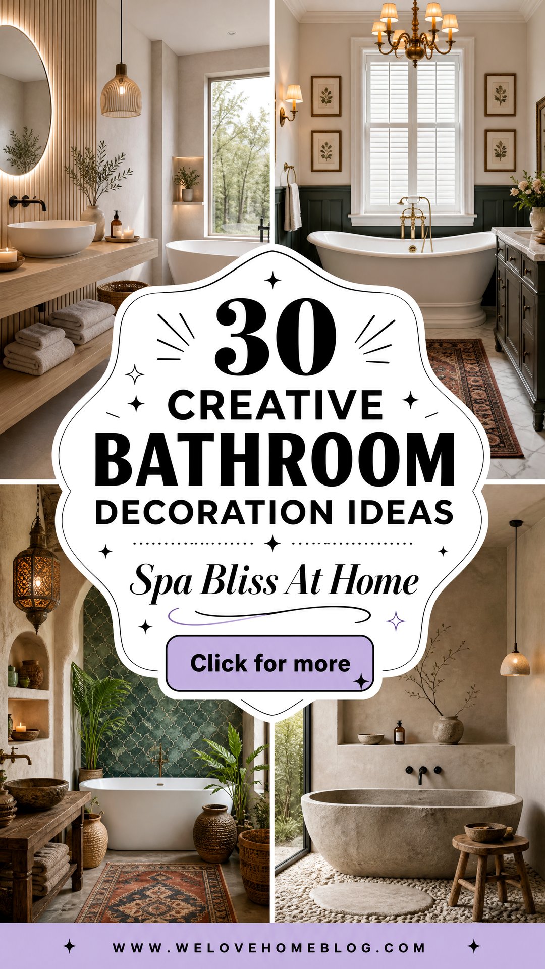 30 Creative Bathroom Decoration Ideas for a Modern Spa - 30 Creative Bathroom Decoration Ideas for a Modern Spa