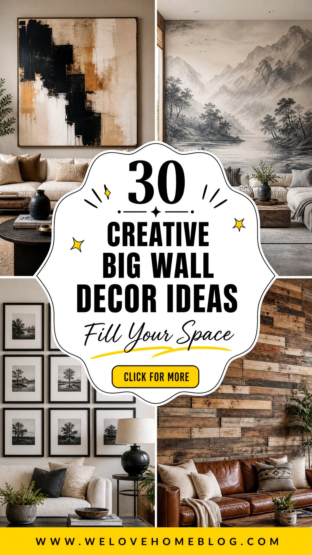 30 Creative Big Wall Decor Ideas to Fill Your Space - 30 Creative Big Wall Decor Ideas to Fill Your Space