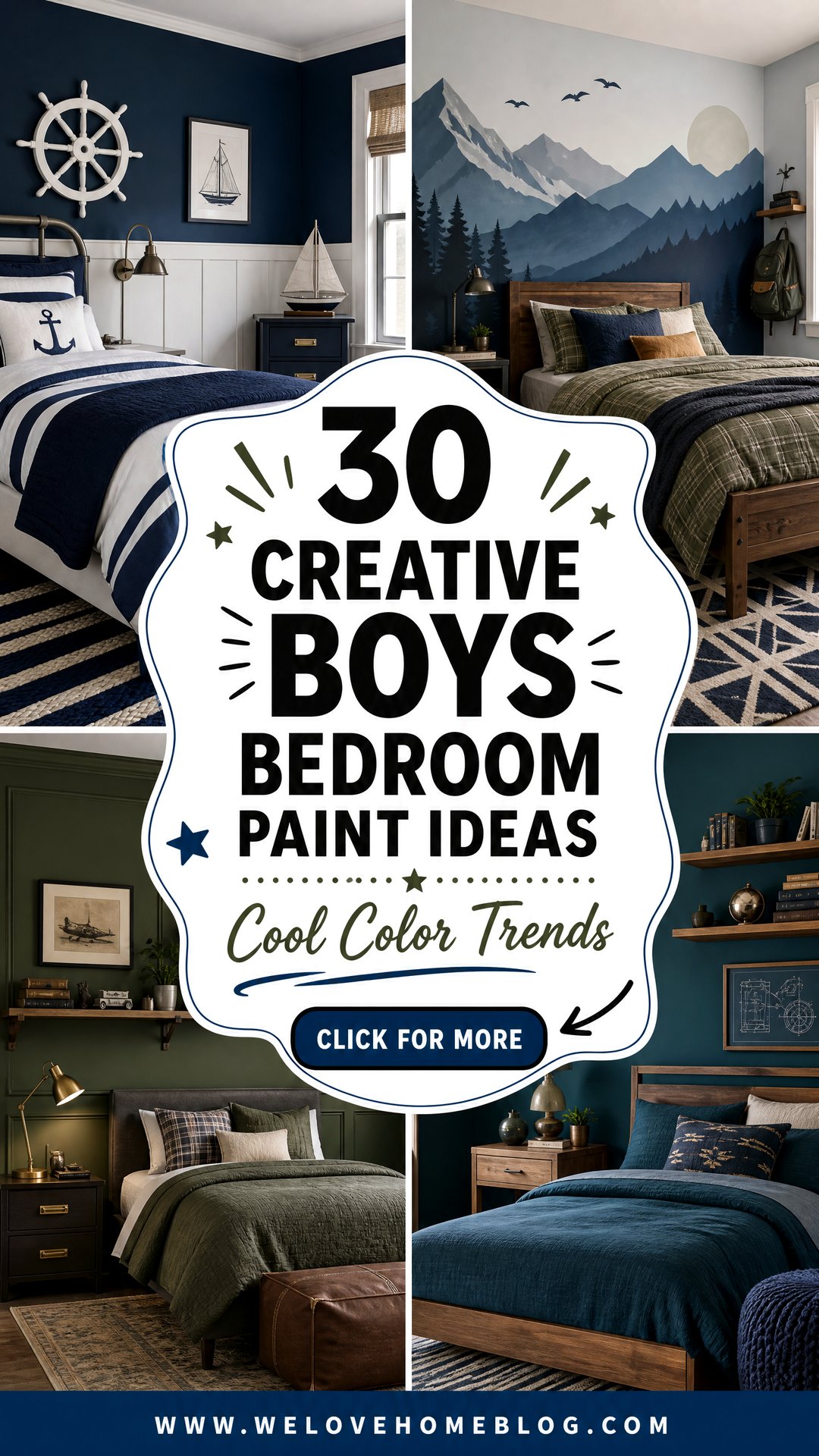 30 Creative Boys Bedroom Paint Ideas for Any Age - 30 Creative Boys Bedroom Paint Ideas for Any Age
