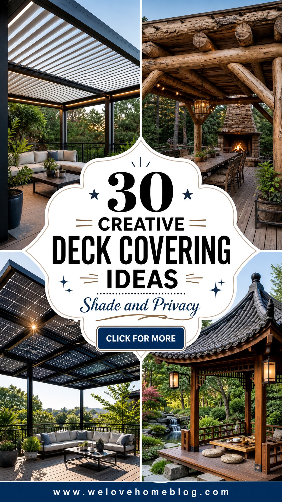 30 Creative Deck Covering Ideas for Shade and Privacy - 30 Creative Deck Covering Ideas for Shade and Privacy