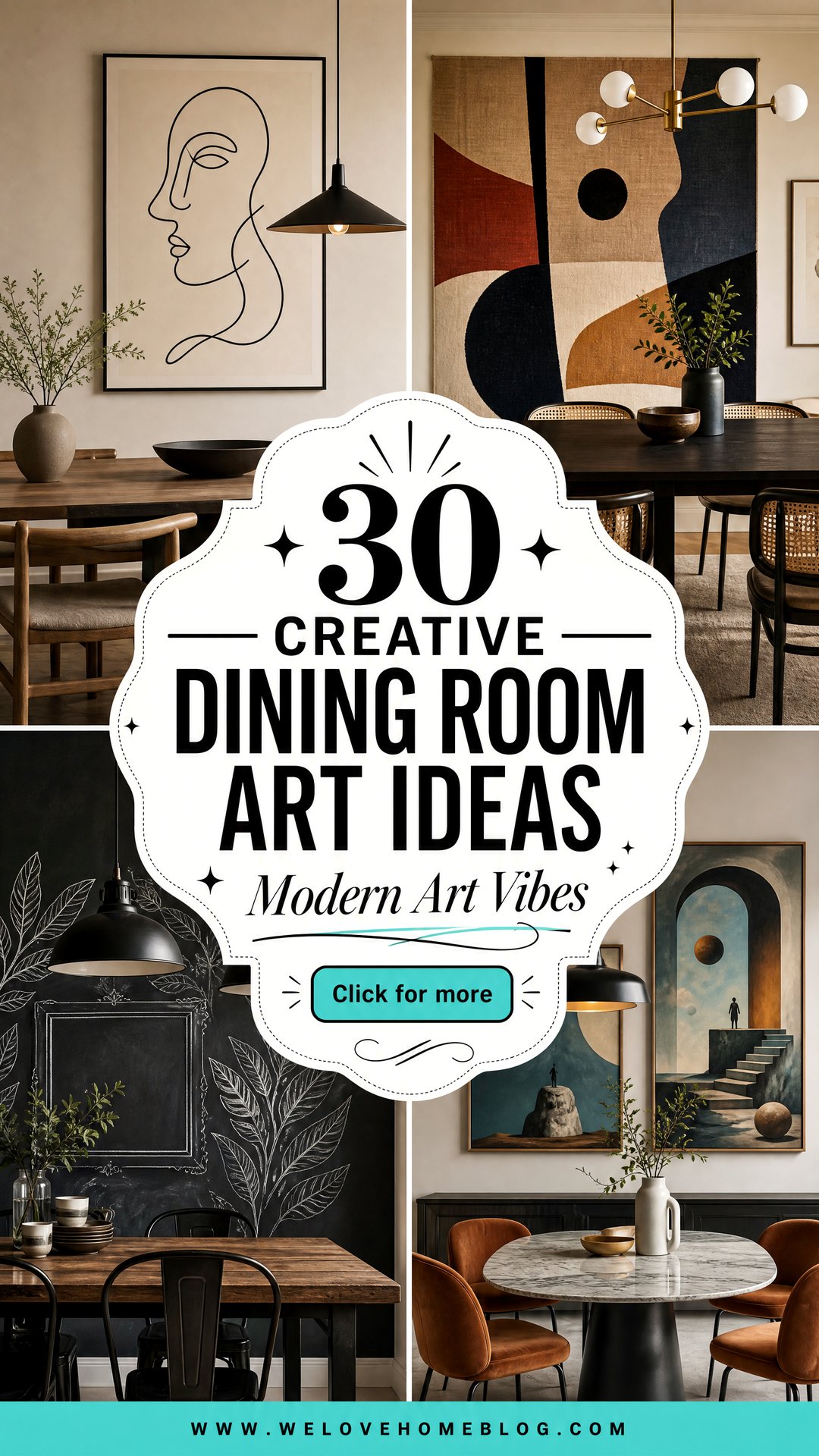 30 Creative Dining Room Art Ideas for Modern Style - 30 Creative Dining Room Art Ideas for Modern Style