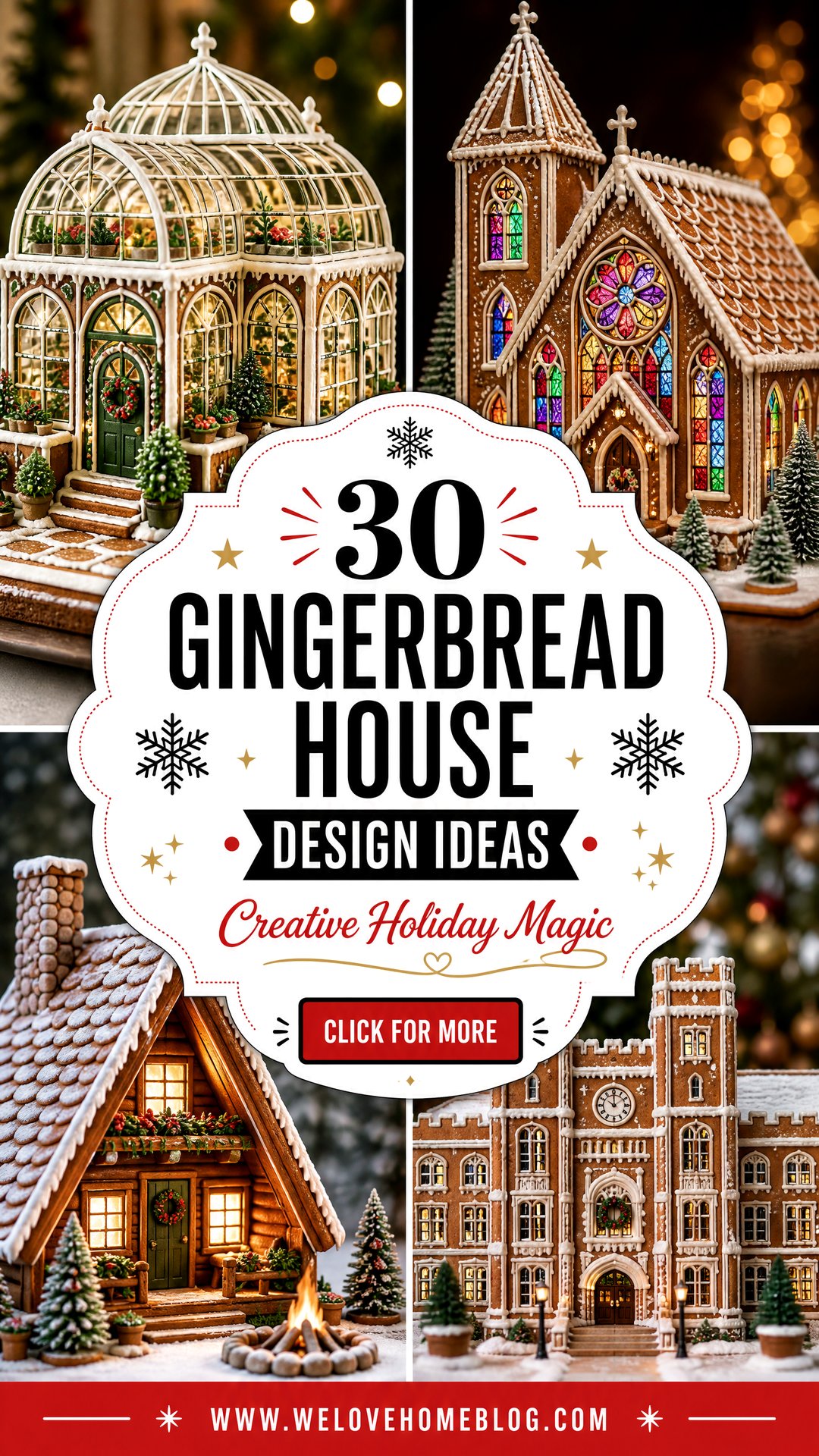 30 Creative Gingerbread House Design Ideas for Holidays - 30 Creative Gingerbread House Design Ideas for Holidays