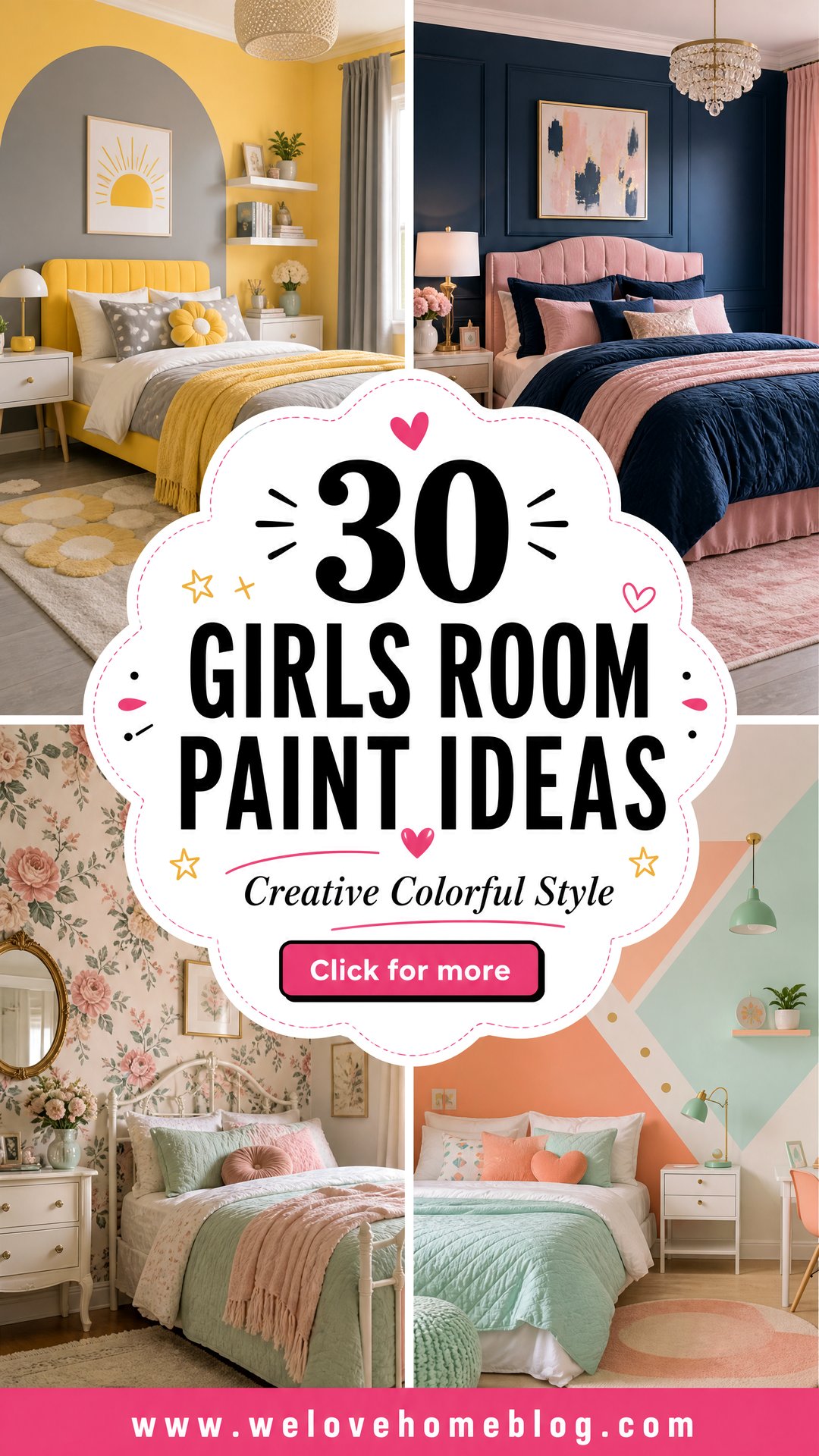 30 Creative Girls Room Paint Ideas for Every Style - 30 Creative Girls Room Paint Ideas for Every Style