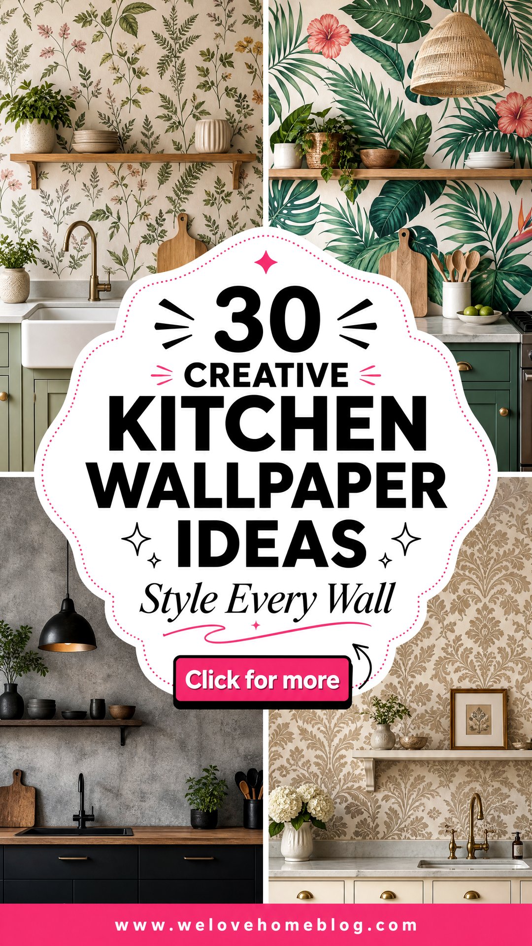 30 Creative Kitchen Wallpaper Ideas for Any Style - 30 Creative Kitchen Wallpaper Ideas for Any Style