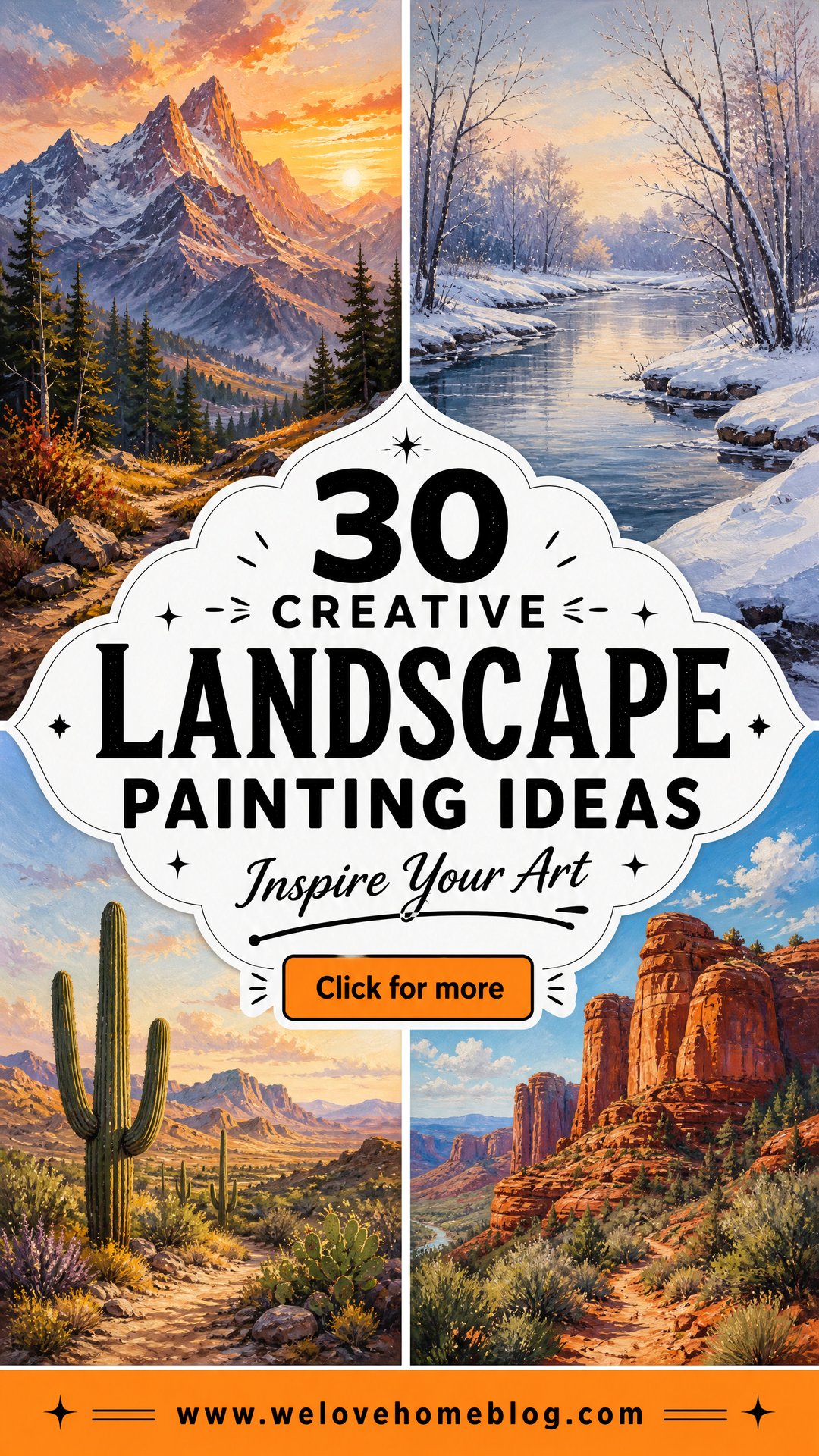 30 Creative Landscape Painting Ideas to Inspire You - 30 Creative Landscape Painting Ideas to Inspire You