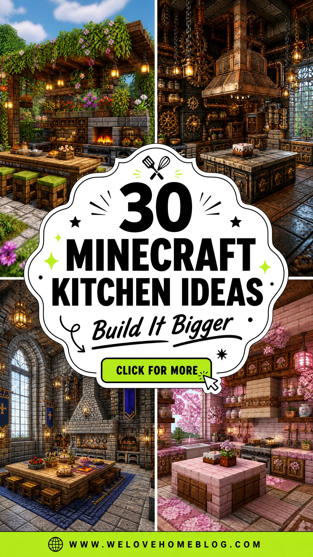 30 Creative Minecraft Kitchen Ideas for Your Next Build - 30 Creative Minecraft Kitchen Ideas for Your Next Build