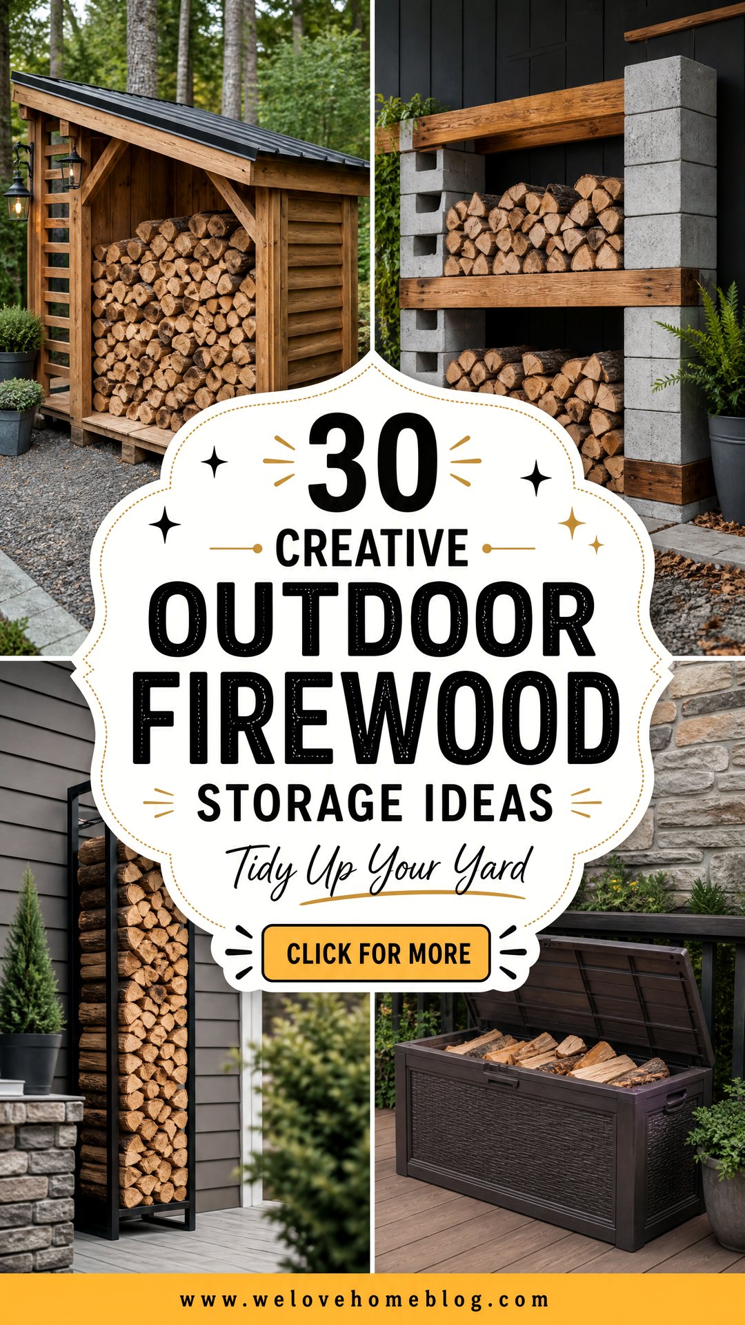 30 Creative Outdoor Firewood Storage Ideas for Your Yard - 30 Creative Outdoor Firewood Storage Ideas for Your Yard