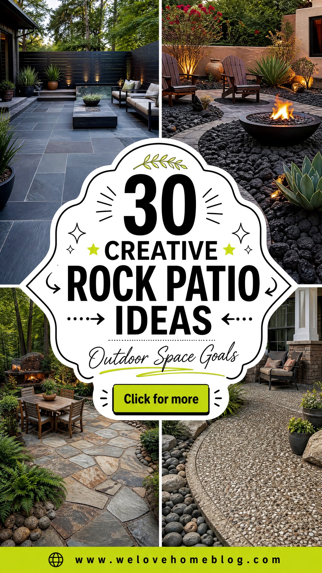 30 Creative Rock Patio Ideas for Your Outdoor Space - 30 Creative Rock Patio Ideas for Your Outdoor Space