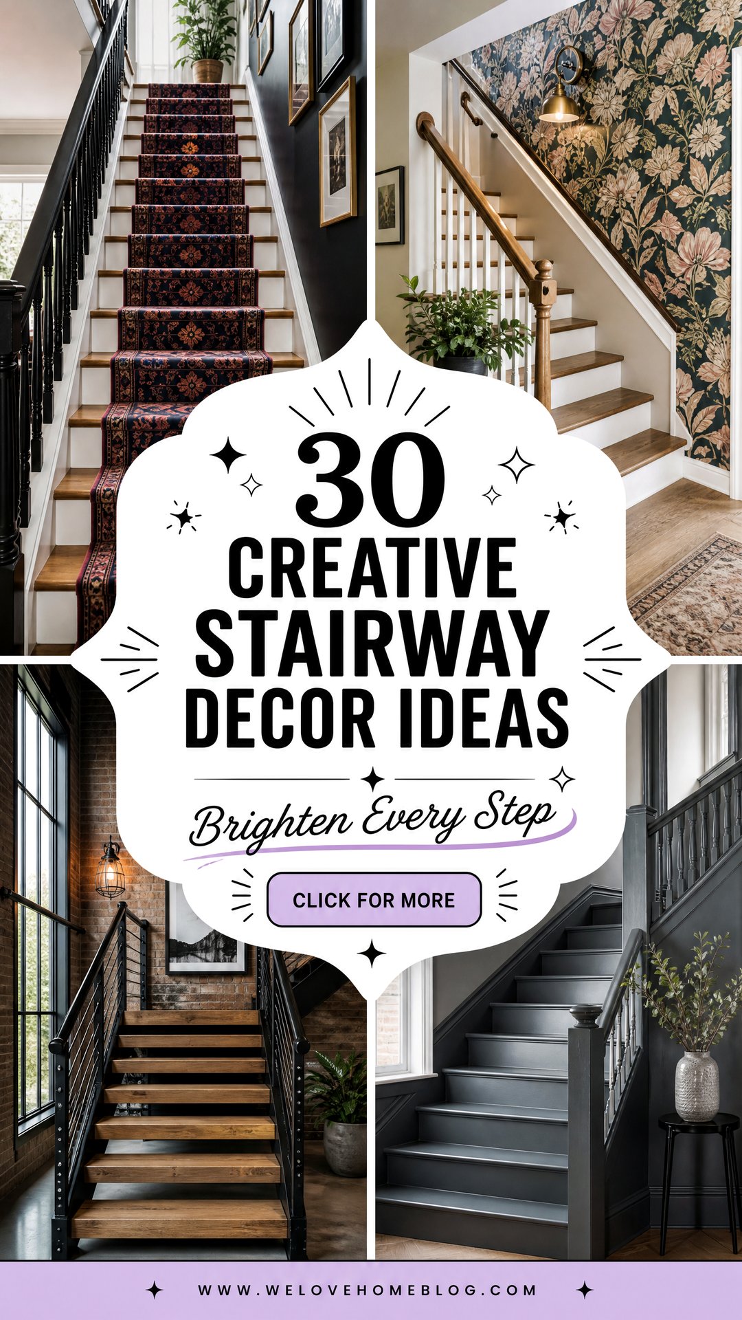 30 Creative Stairway Decor Ideas to Brighten Your Home - 30 Creative Stairway Decor Ideas to Brighten Your Home