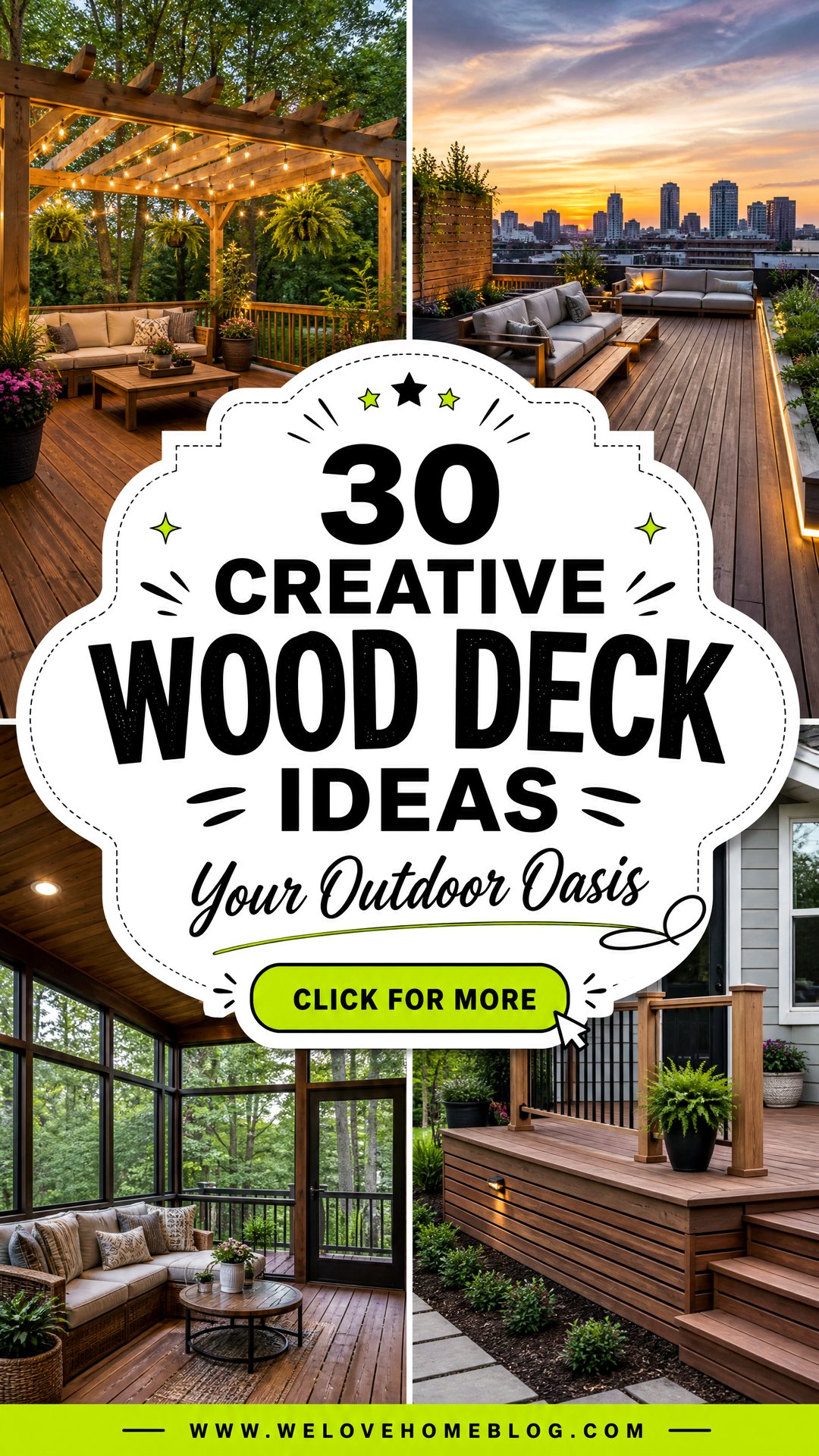 30 Creative Wood Deck Ideas for Your Outdoor Oasis - 30 Creative Wood Deck Ideas for Your Outdoor Oasis