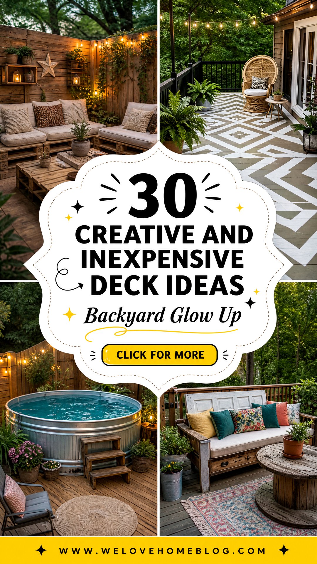 30 Creative and Inexpensive Deck Ideas for Your Home - 30 Creative and Inexpensive Deck Ideas for Your Home