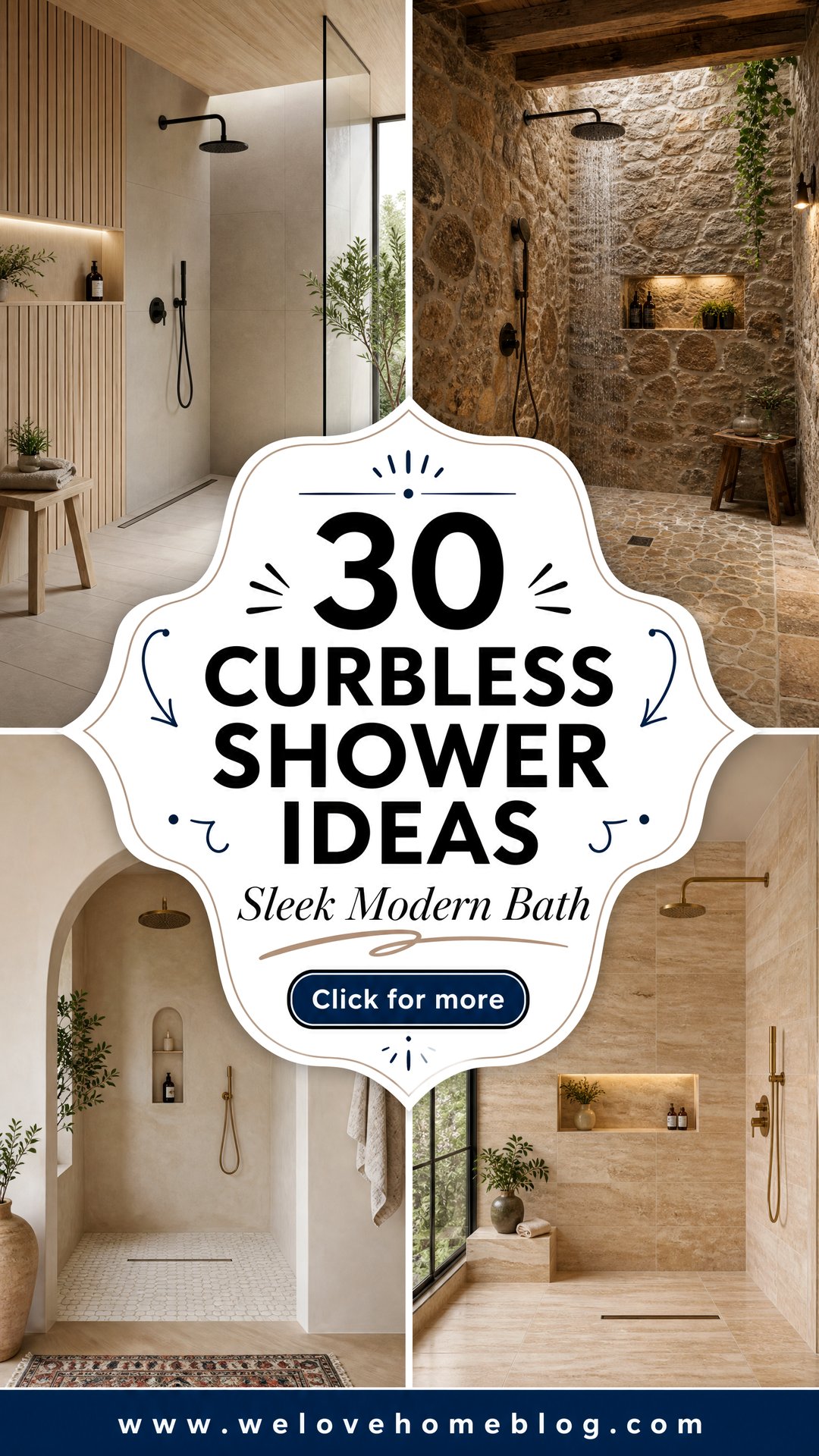30 Curbless Shower Ideas for a Sleek Modern Bathroom - 30 Curbless Shower Ideas for a Sleek Modern Bathroom