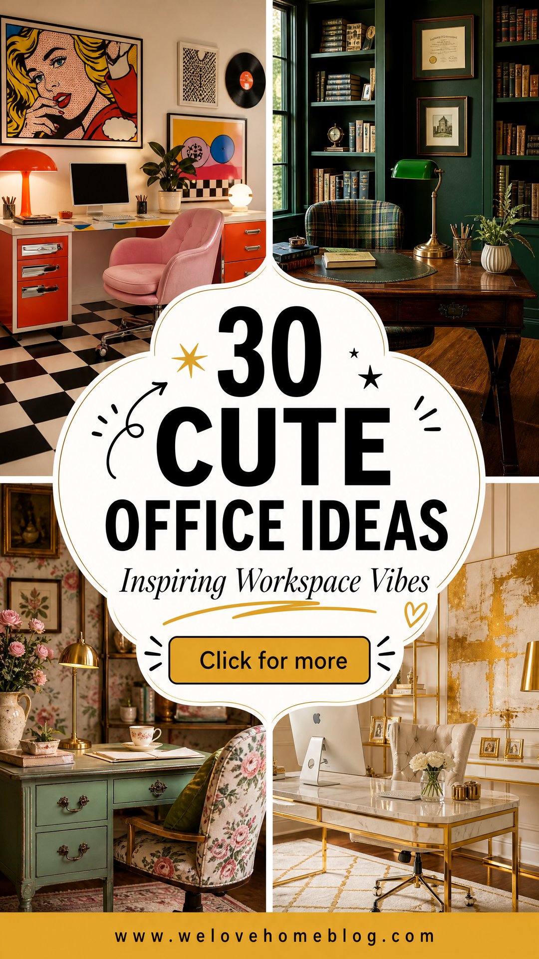 30 Cute Office Ideas for an Inspiring Workspace - 30 Cute Office Ideas for an Inspiring Workspace