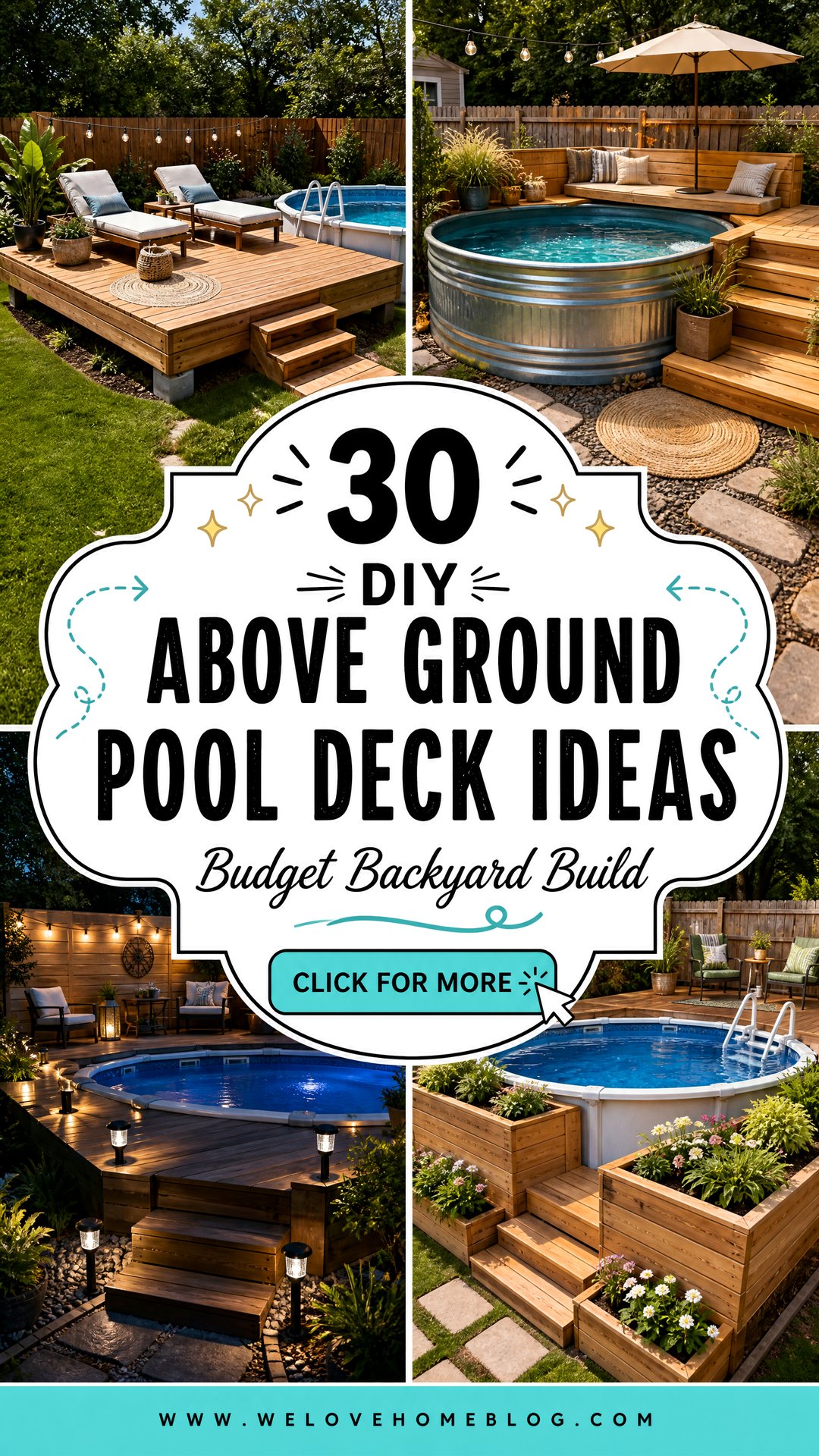 30 DIY Above Ground Pool Deck Ideas on a Budget - 30 DIY Above Ground Pool Deck Ideas on a Budget