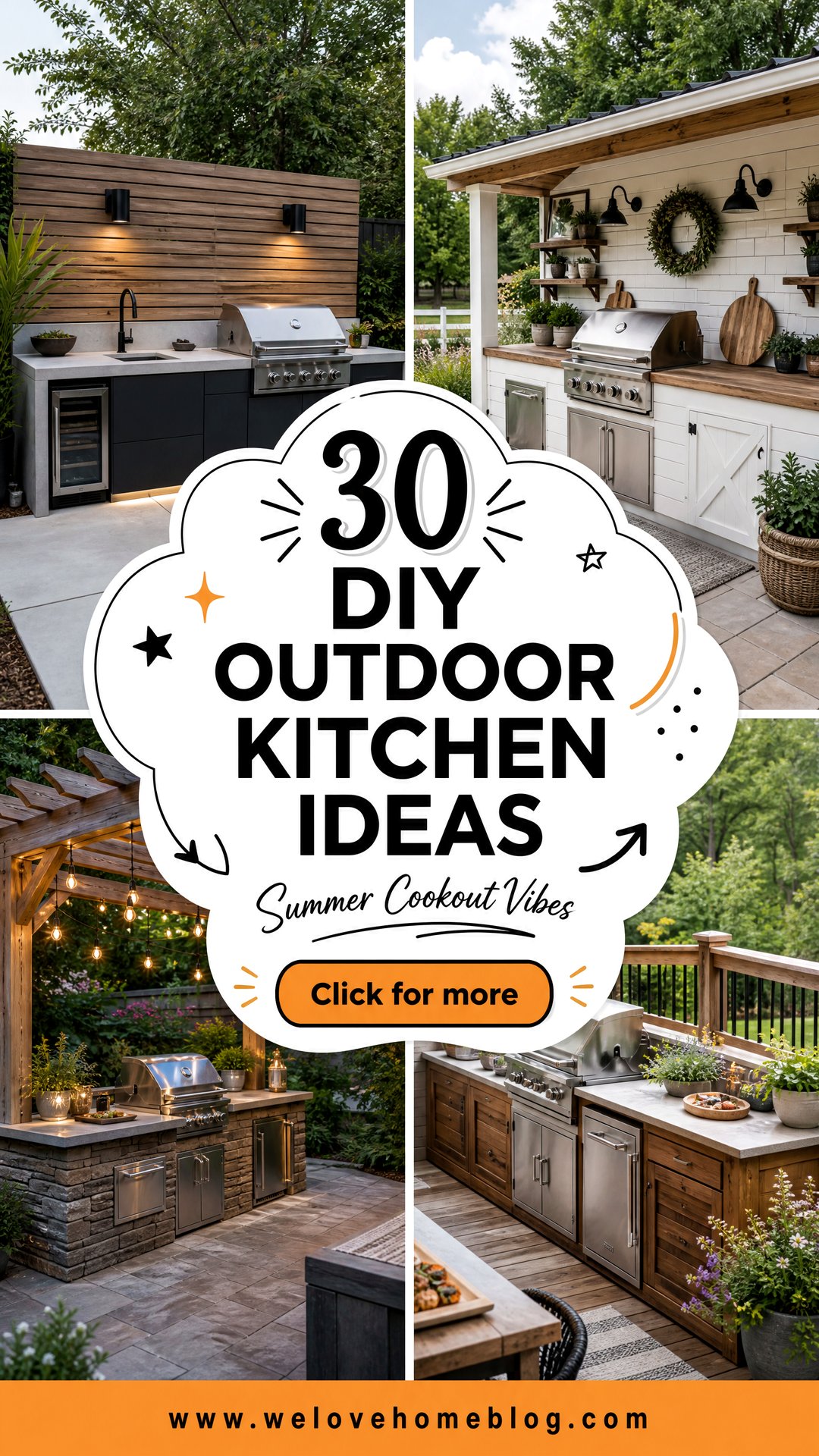 30 DIY Outdoor Kitchen Ideas for Summer Entertaining - 30 DIY Outdoor Kitchen Ideas for Summer Entertaining