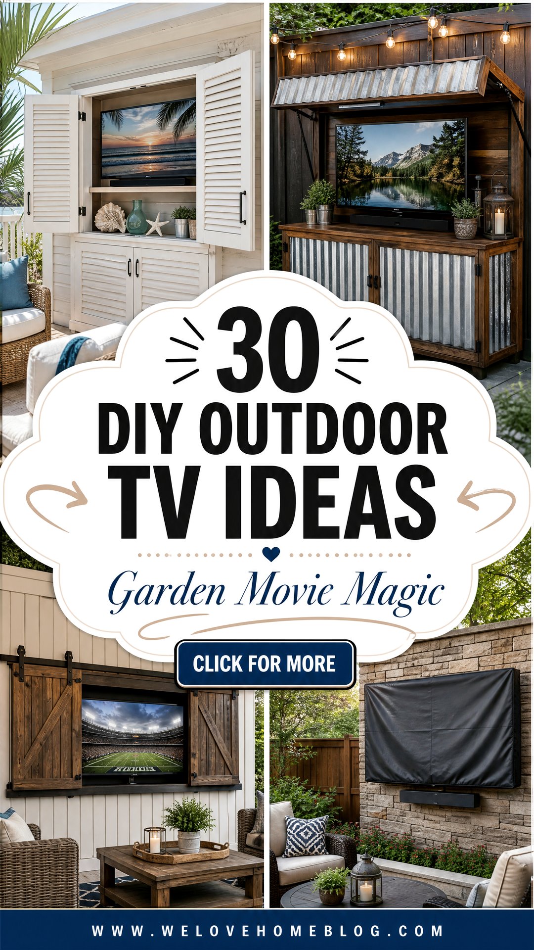 30 DIY Outdoor TV Ideas for the Perfect Garden Space - 30 DIY Outdoor TV Ideas for the Perfect Garden Space