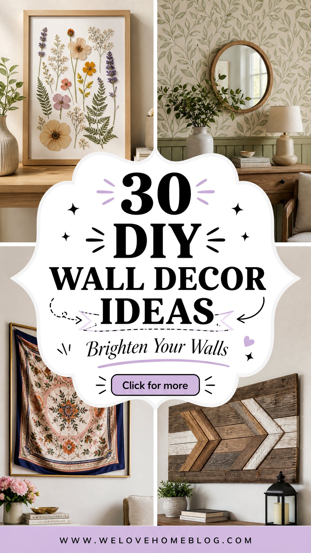 30 DIY Wall Decor Ideas to Brighten Up Your Living Home - 30 DIY Wall Decor Ideas to Brighten Up Your Living Home