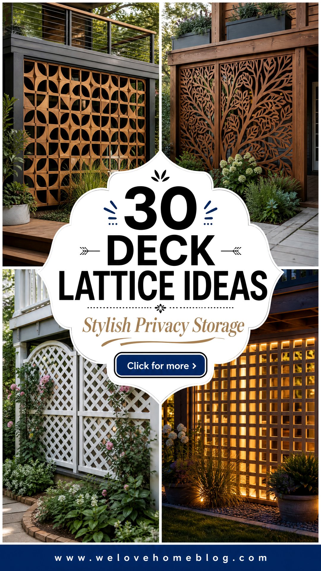 30 Deck Lattice Ideas for Privacy and Better Storage - 30 Deck Lattice Ideas for Privacy and Better Storage