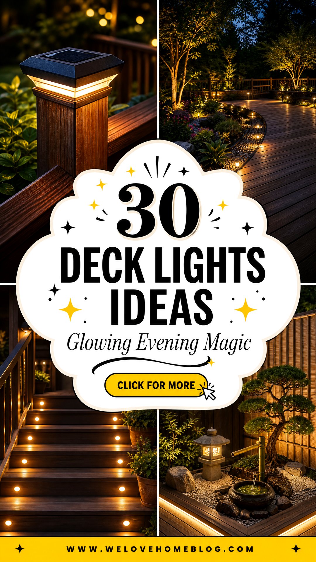 30 Deck Lights Ideas for a Glowing Evening Ambience - 30 Deck Lights Ideas for a Glowing Evening Ambience